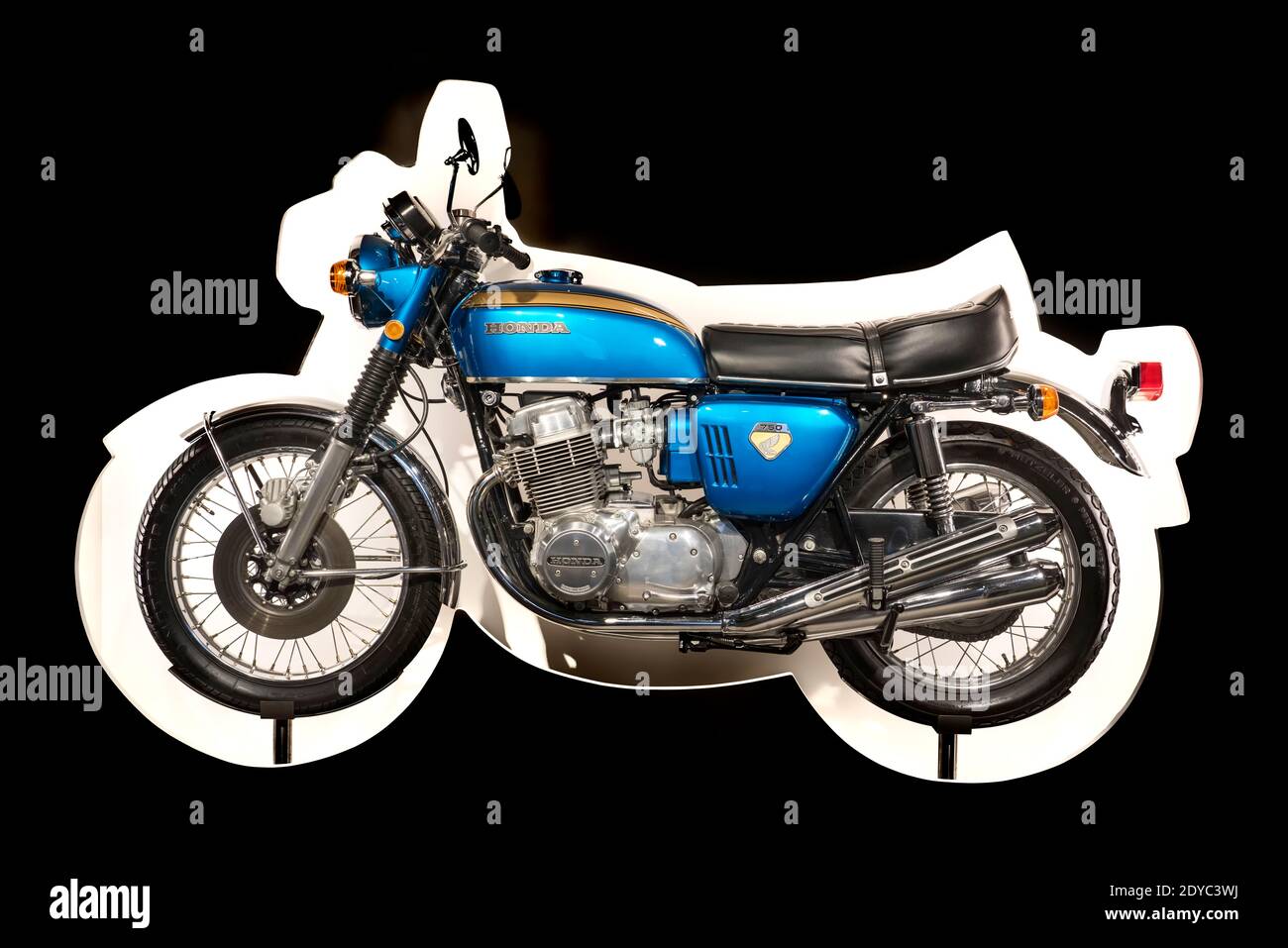 Honda 750, 1975 Honda Motor Company, Ltd., Japan, PS.SPEICHER Museum, Einbeck, Lower Saxony, Germany Stock Photo