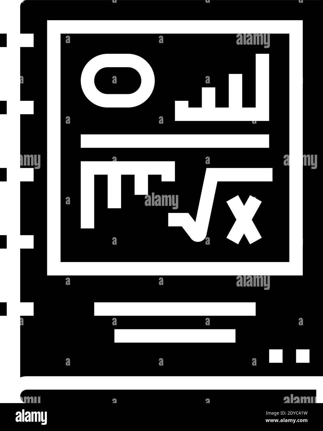 scientific report glyph icon vector illustration Stock Vector Image ...