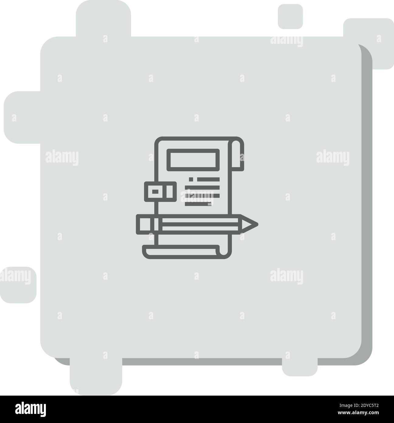 copyright vector icon modern simple vector illustration Stock Vector
