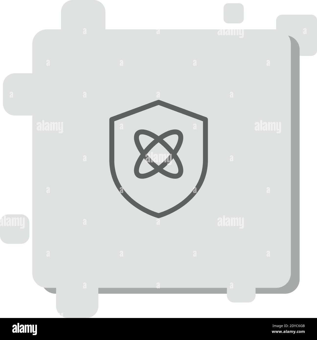 shield vector icon modern simple vector illustration Stock Vector