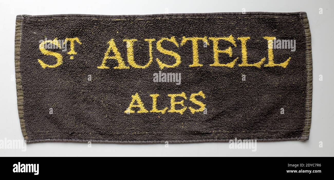 Pub Beer Towel Advertising St Austell Ales Stock Photo