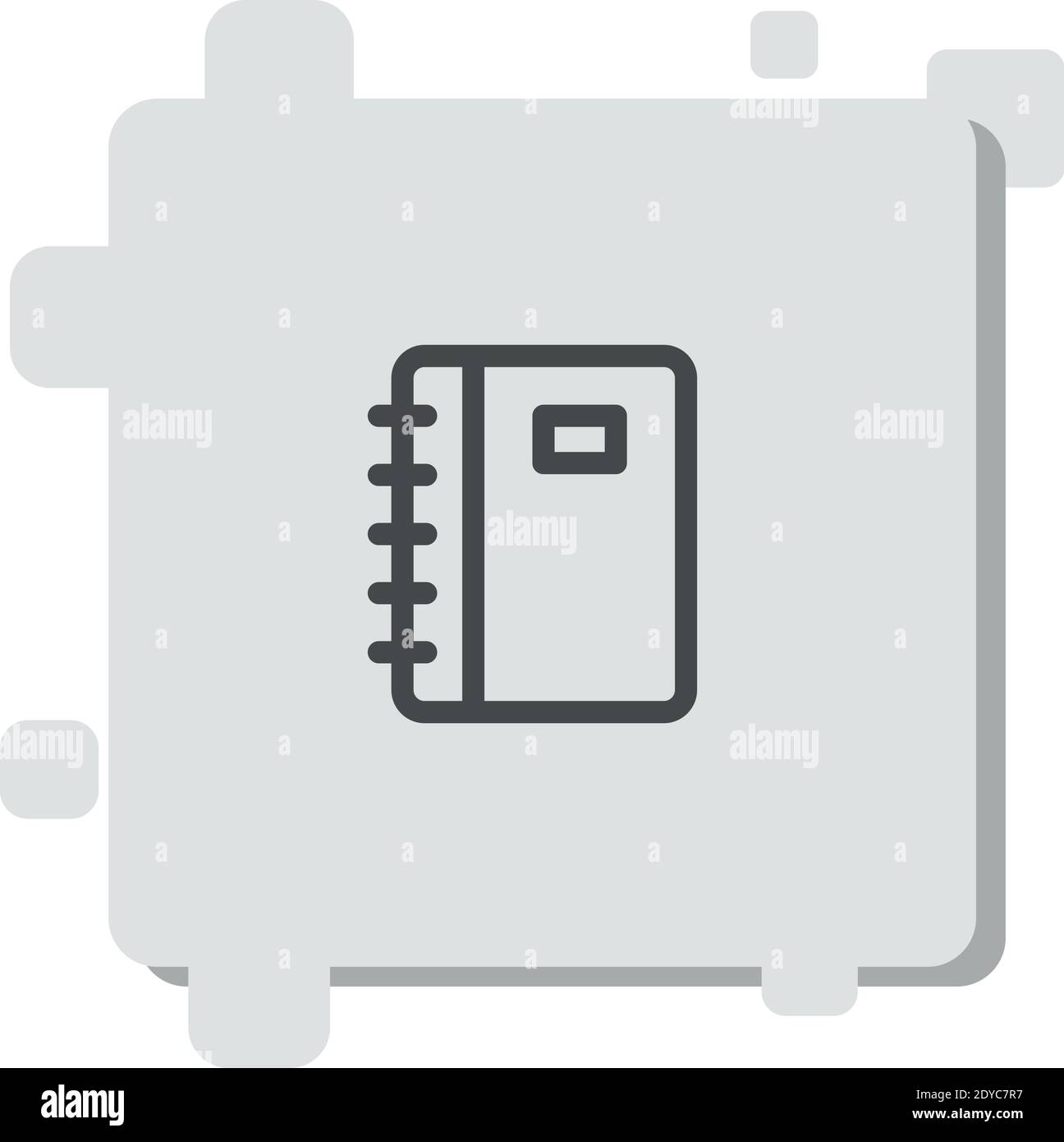 notebook vector icon modern simple vector illustration Stock Vector ...