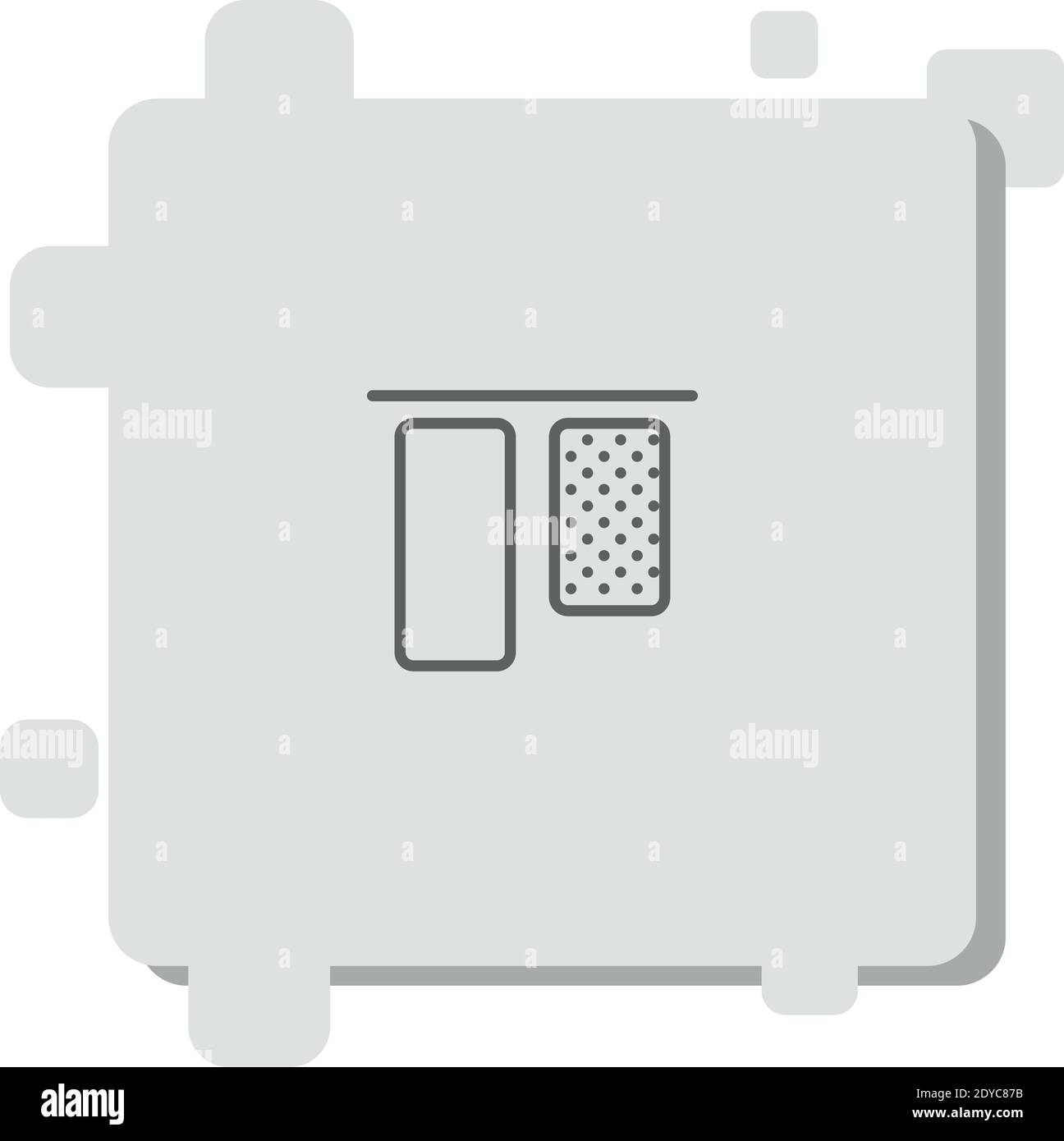 vertical alignment vector icon modern simple vector illustration Stock Vector