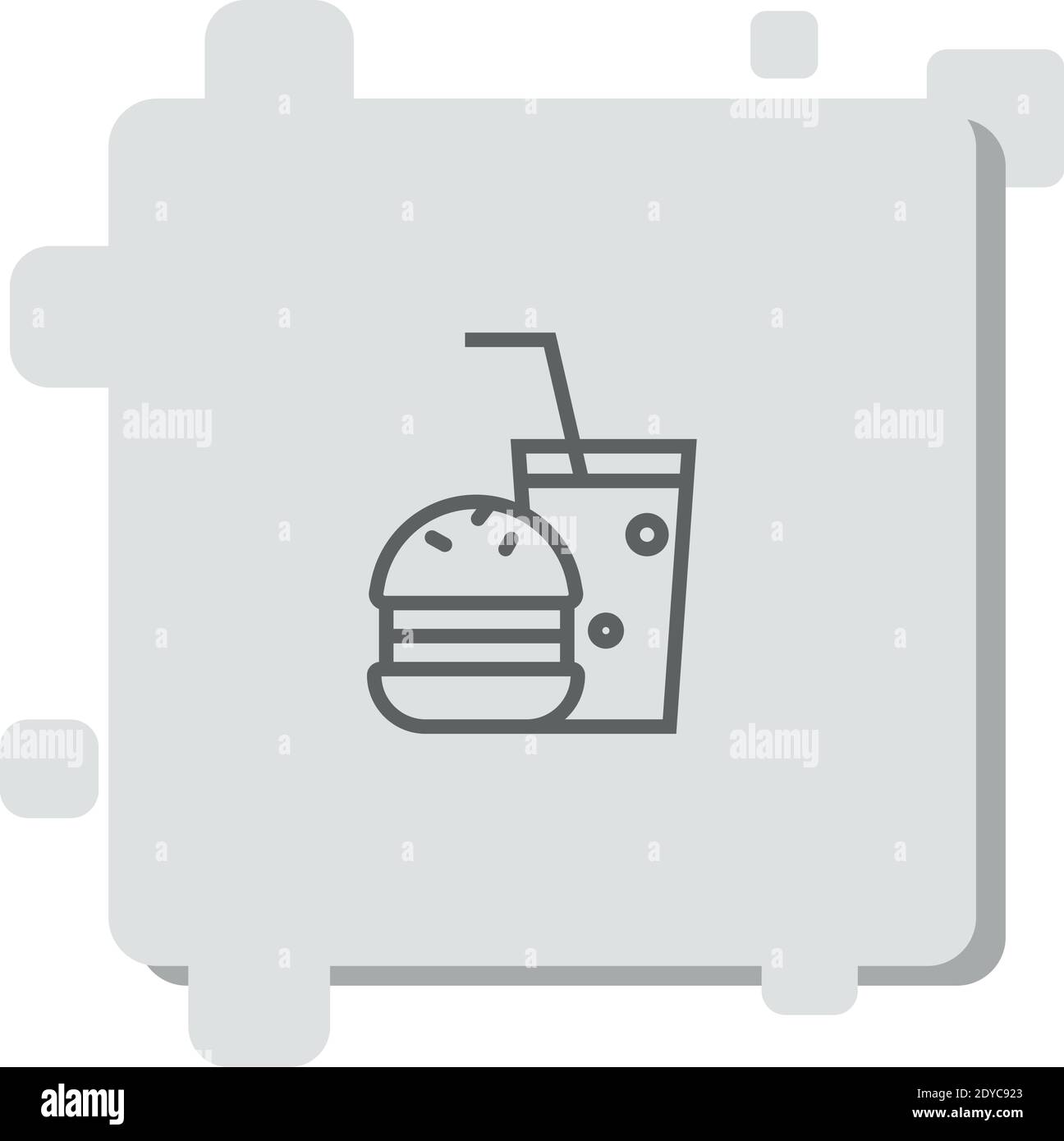 fast food vector icon modern simple vector illustration Stock Vector ...