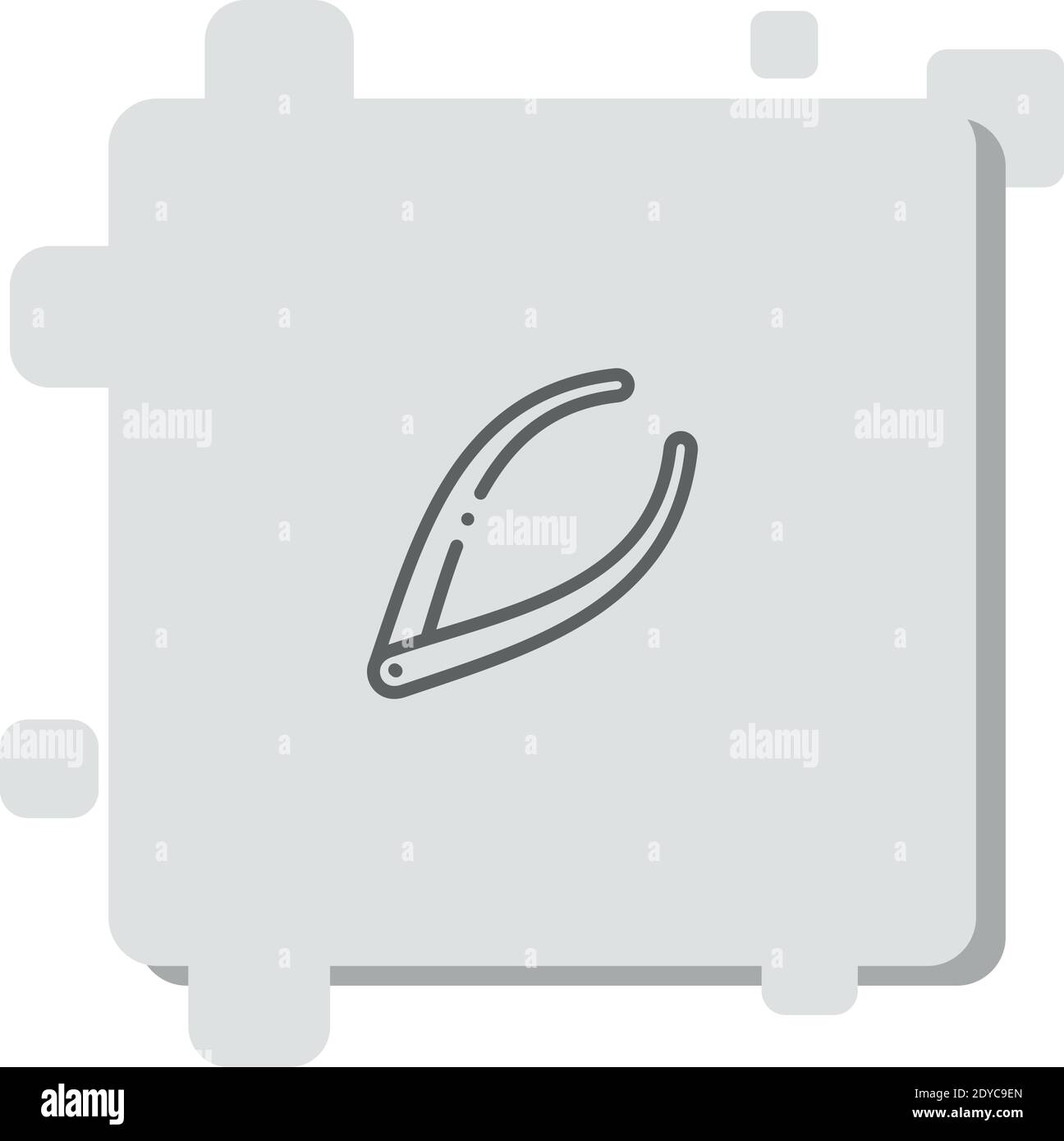 calipers vector icon modern simple vector illustration Stock Vector