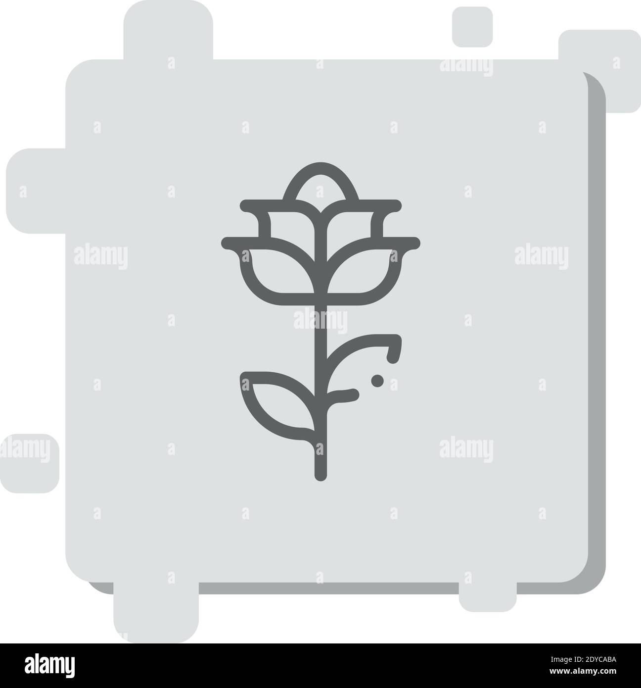 rose vector icon modern simple vector illustration Stock Vector Image ...