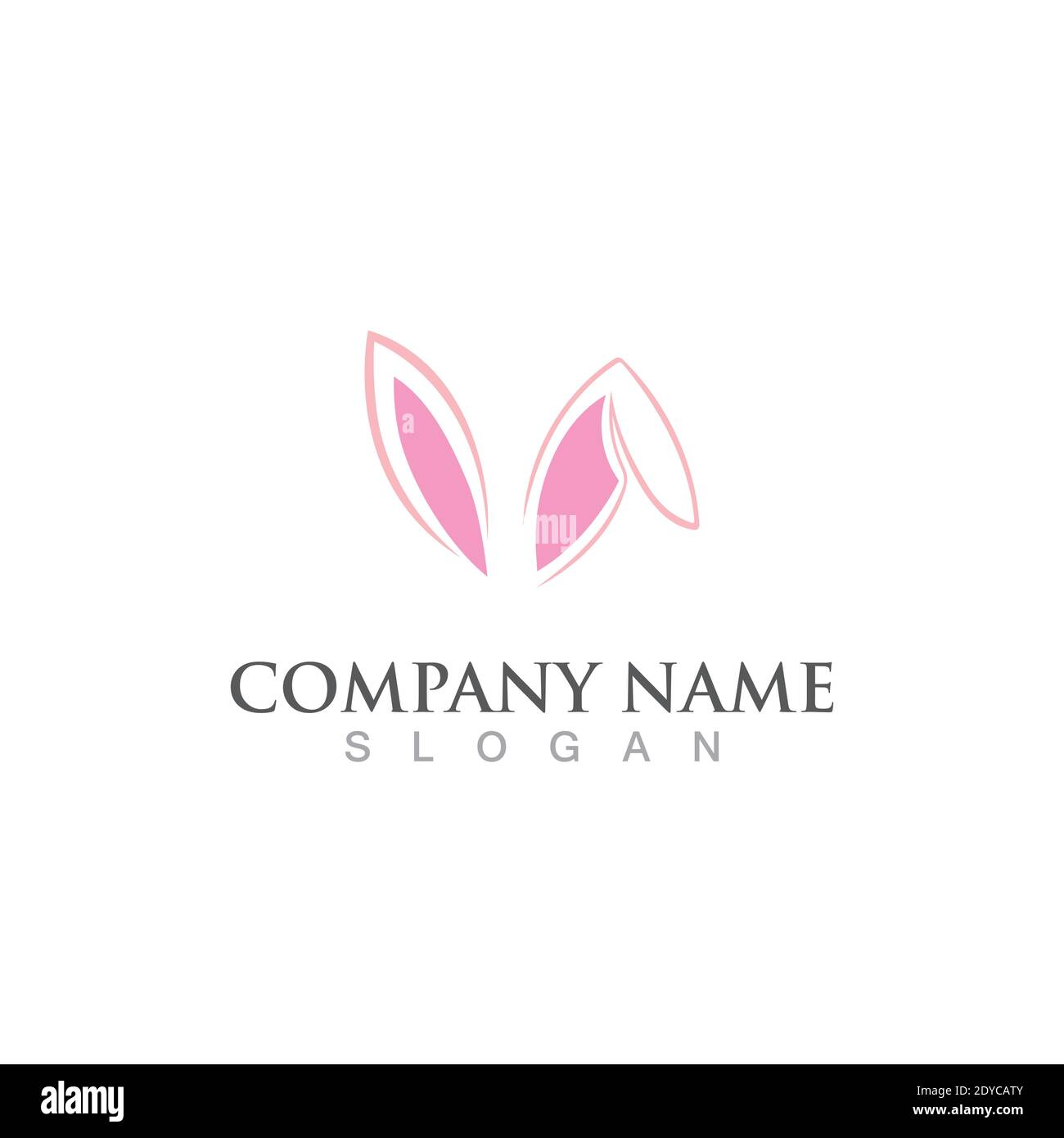 Rabbit logo and symbol vector icon Stock Vector