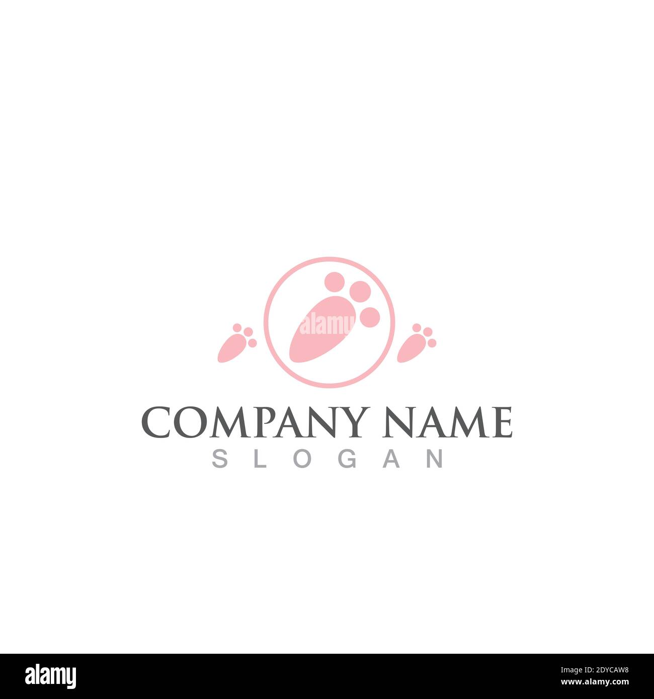 Rabbit logo and symbol vector icon Stock Vector