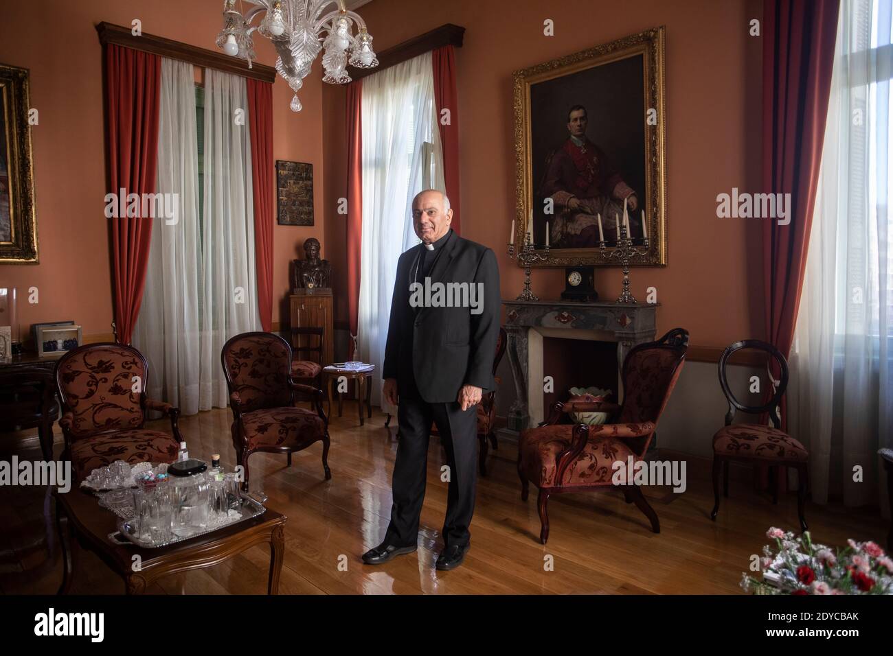 Archbishop of the Catholic Church of Greece Sevastianos Rossolatos, Athen 2020 Stock Photo