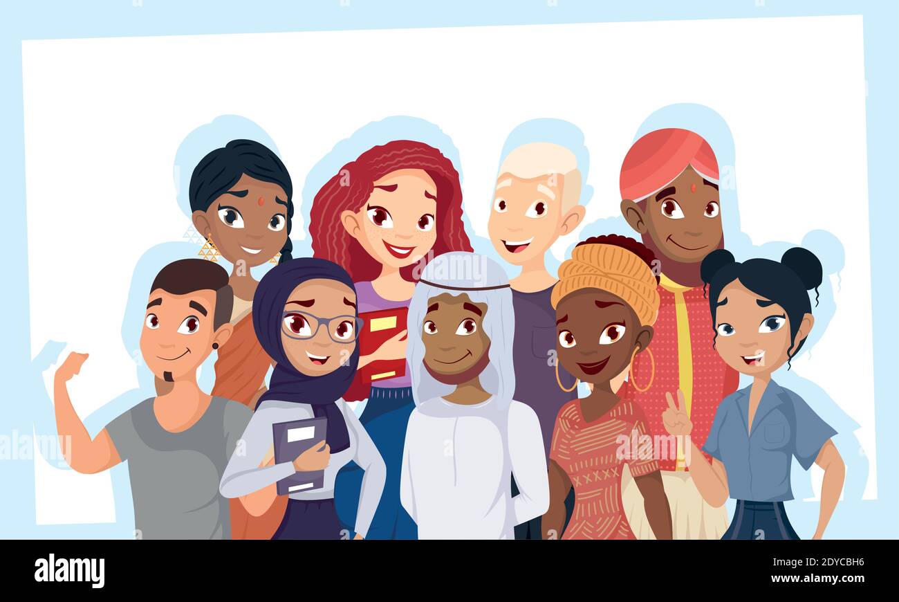 group of people diversity characters vector illustration design Stock
