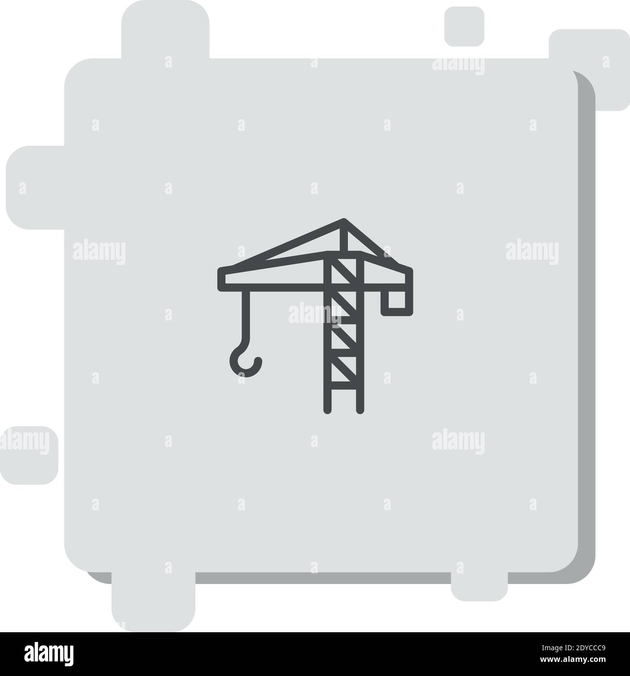 tower crane vector icon modern simple vector illustration Stock Vector ...
