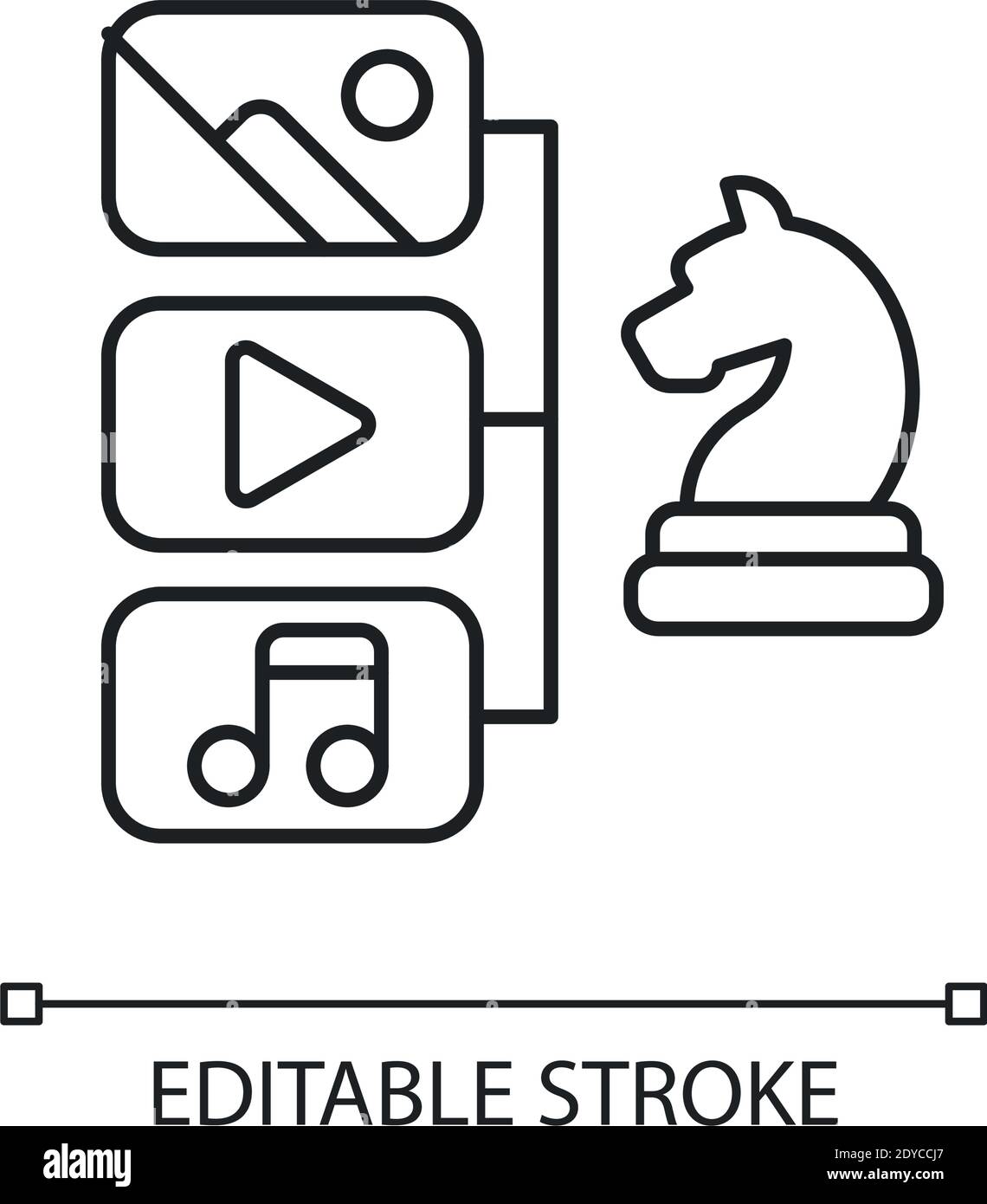 Content strategy linear icon Stock Vector Image & Art - Alamy