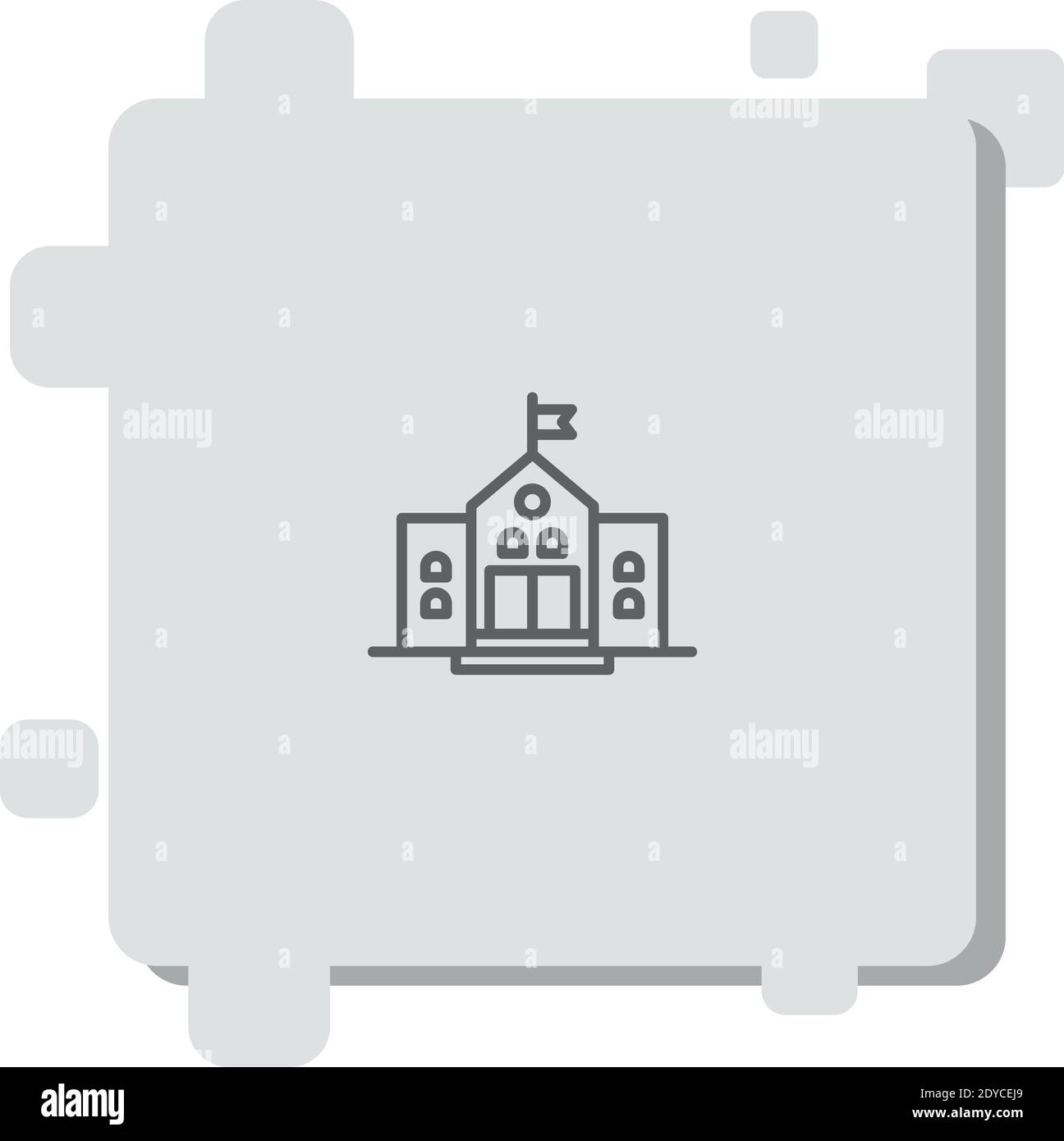 school vector icon modern simple vector illustration Stock Vector Image ...