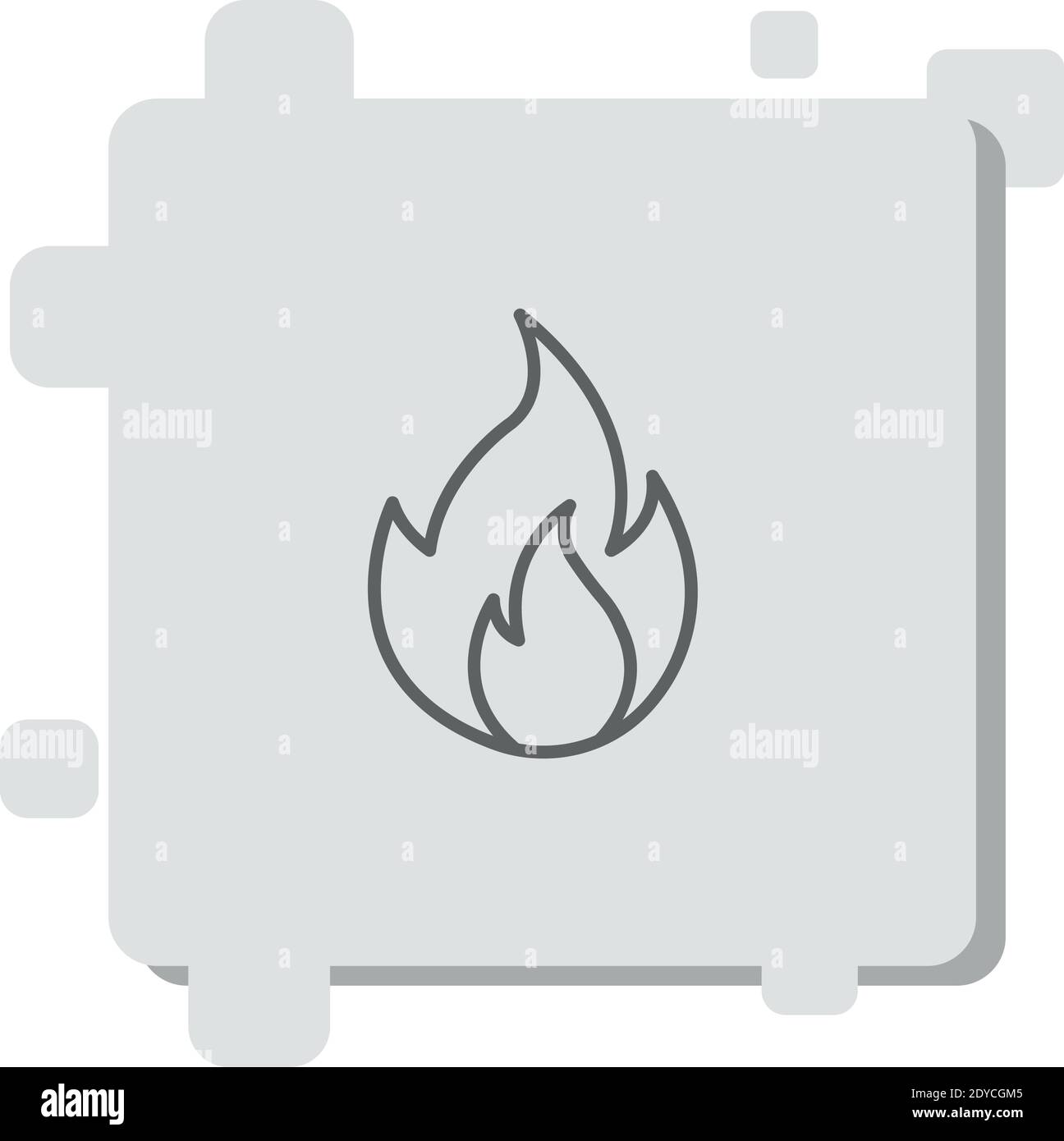 fire vector icon modern simple vector illustration Stock Vector Image ...