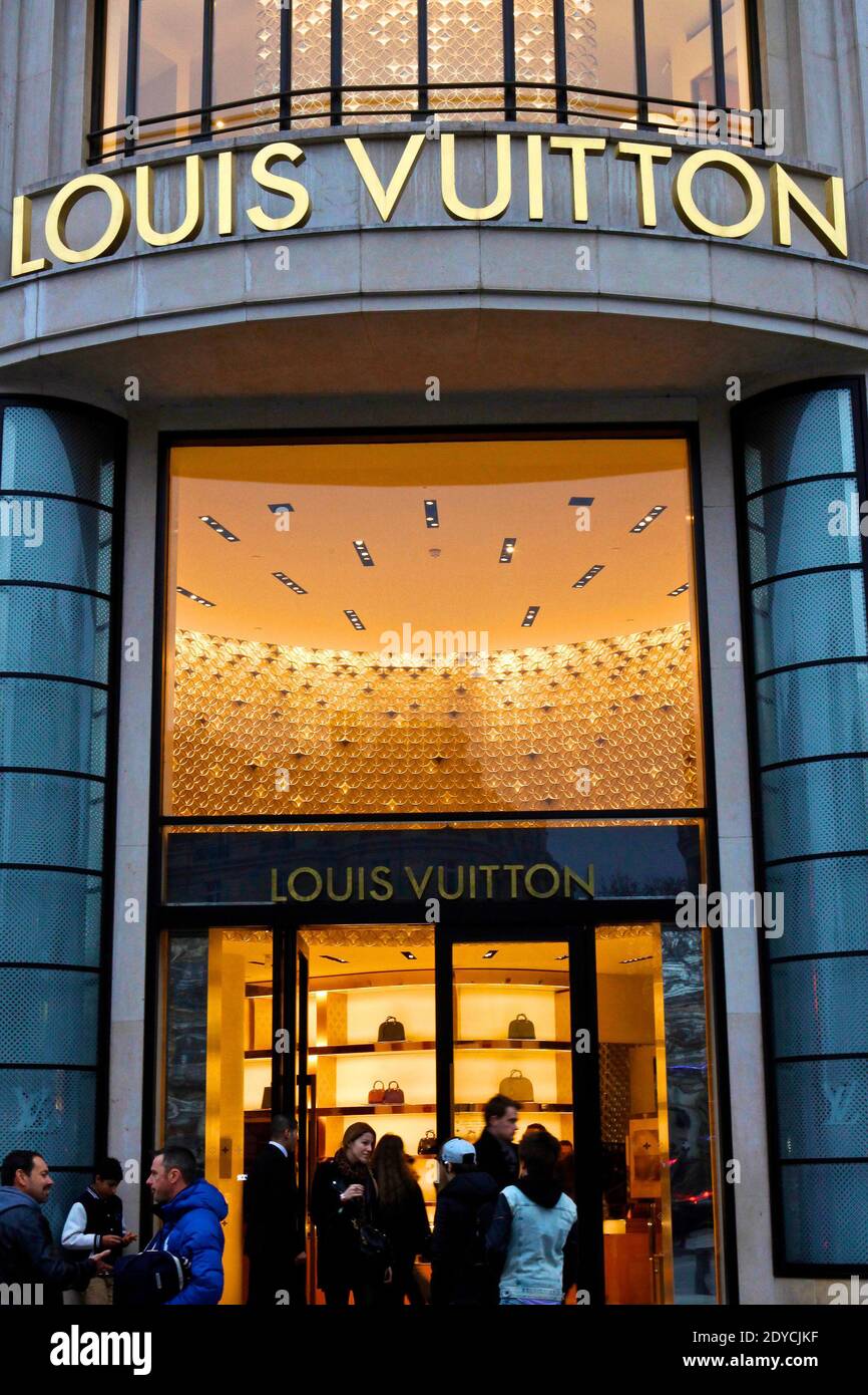 Louis Vuitton flagship store at the Champs-Elysees, Paris FR Stock Photo -  Alamy