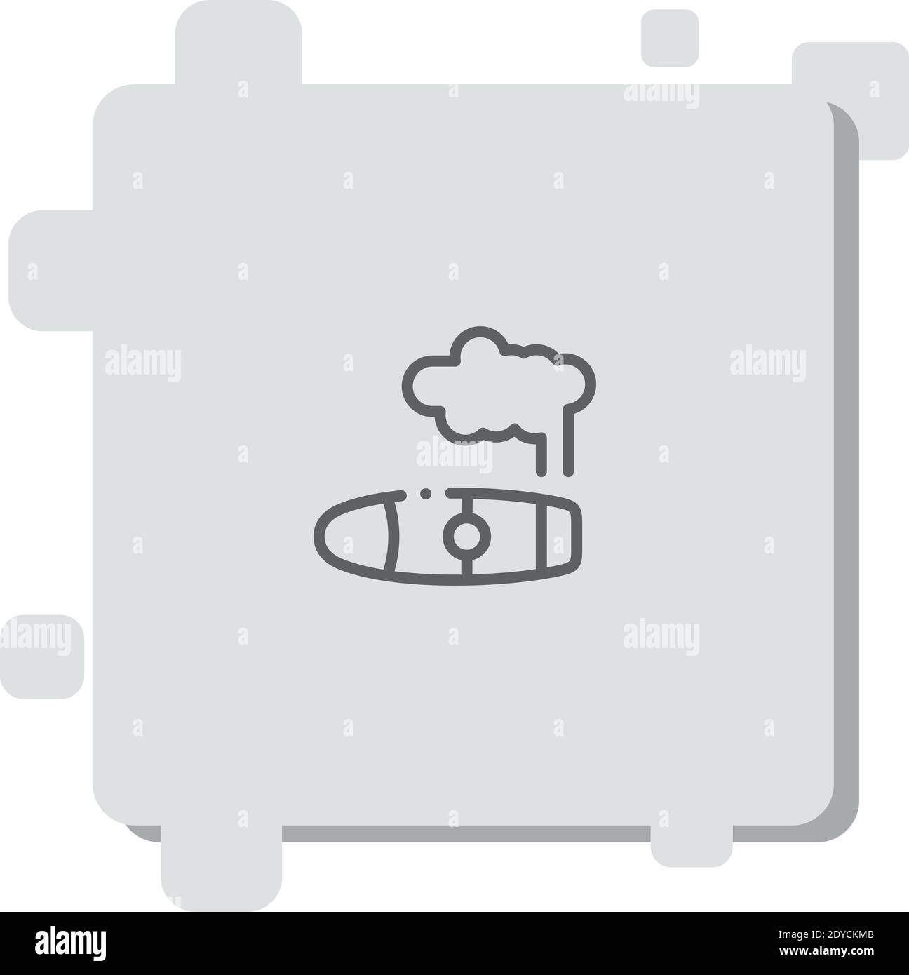 cigar vector icon modern simple vector illustration Stock Vector