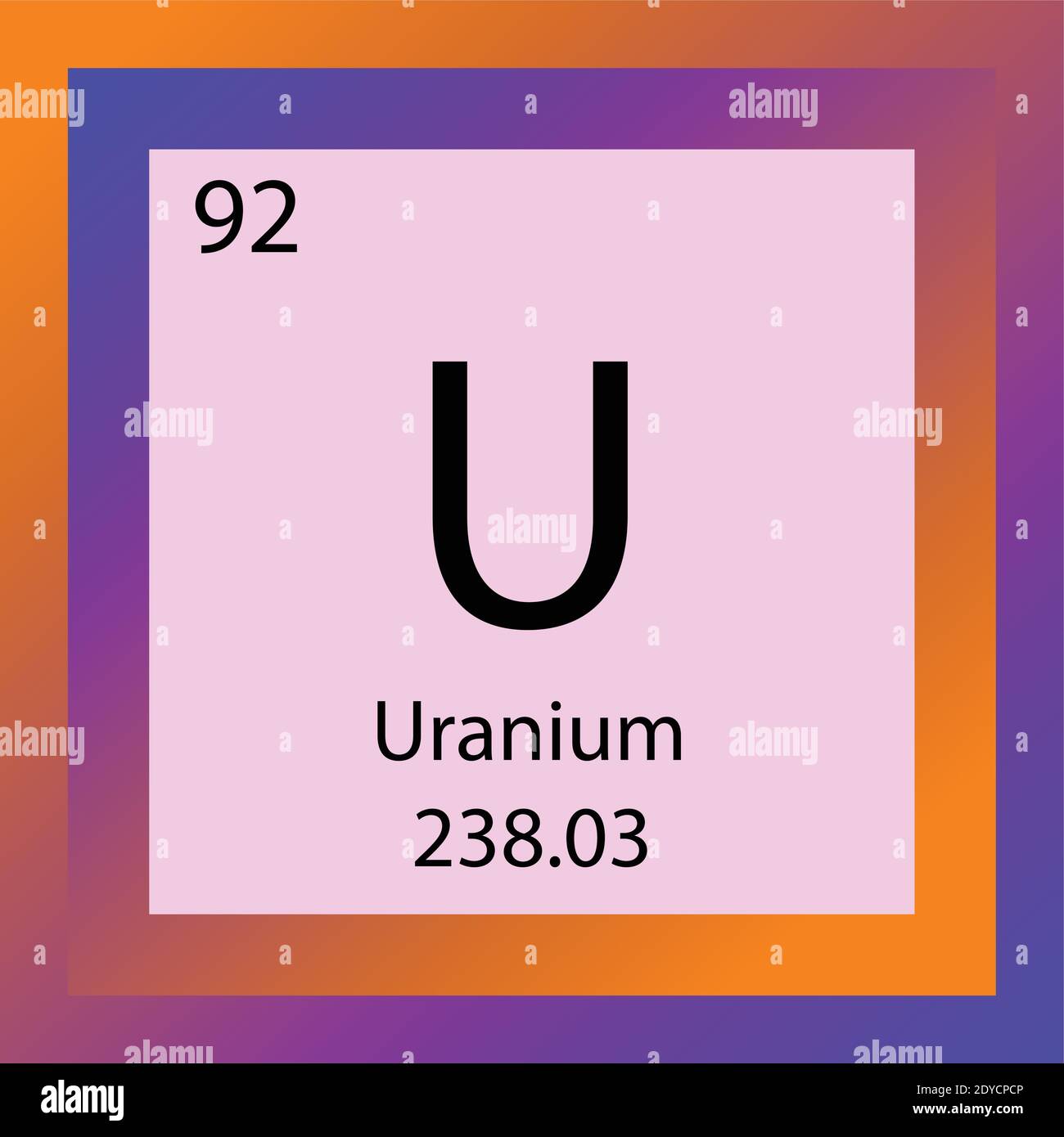 Ac Actinium Chemical Element Periodic Table. Single element vector