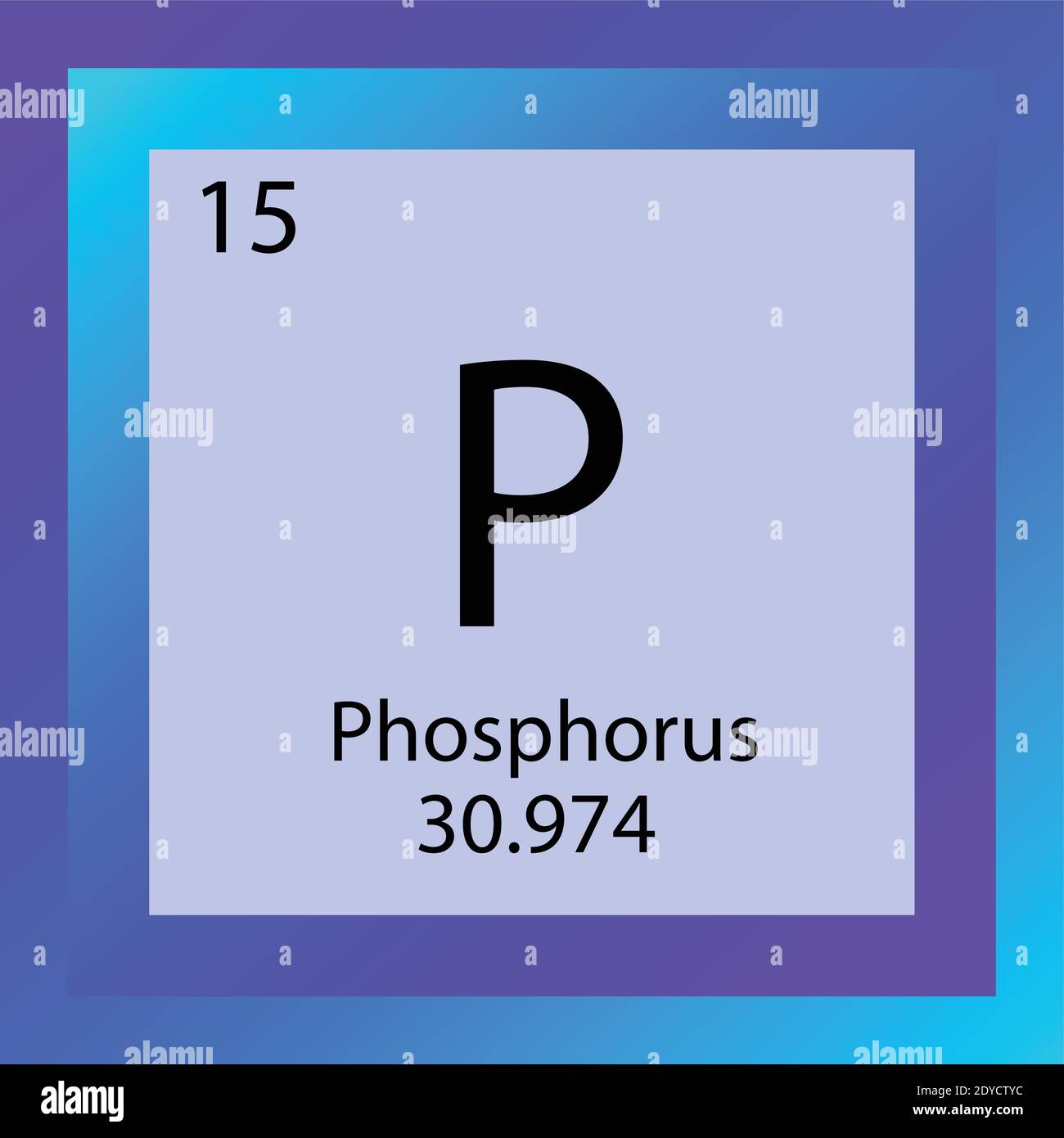 P Phosphorus Chemical Element Periodic Table. Single element vector  illustration, Non metals element icon with molar mass and atomic number  Stock Vector Image & Art - Alamy