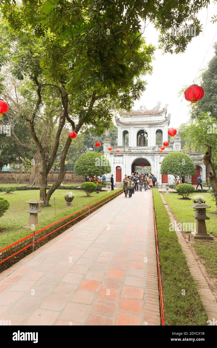 Vietnam Hanoi Temple Of Literature Stock Photo