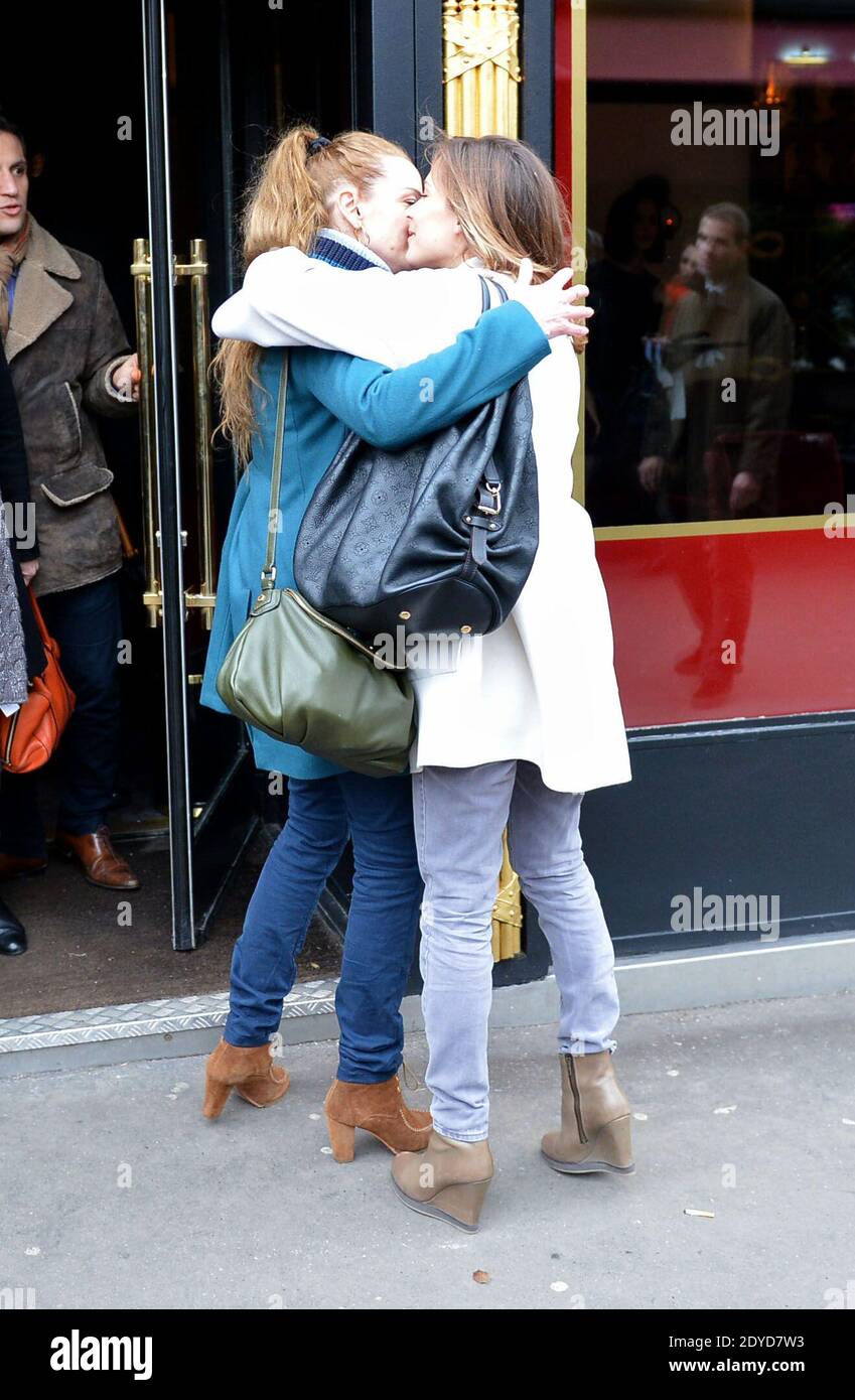 Florence Cassez is spotted leaving 'La Grande Armee Restaurant' and meeting Melissa Theuriau in Paris, France on January 25, 2013. Photo by ABACAPRESS.COM Stock Photo