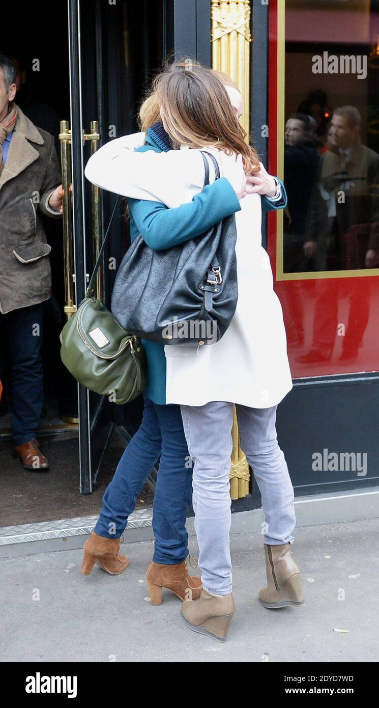 Florence Cassez is spotted leaving 'La Grande Armee Restaurant' and meeting Melissa Theuriau in Paris, France on January 25, 2013. Photo by ABACAPRESS.COM Stock Photo