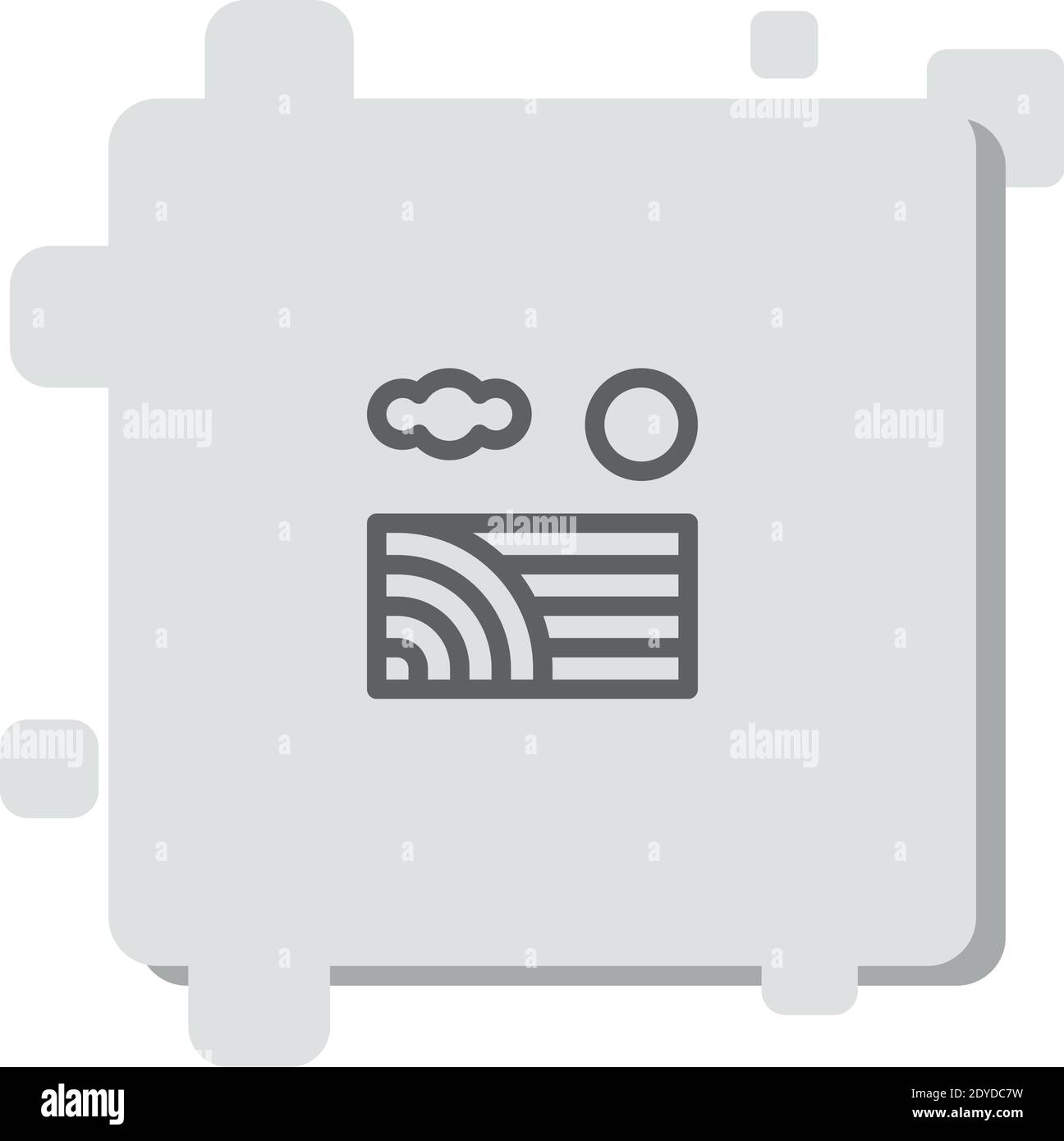meadow vector icon modern simple vector illustration Stock Vector
