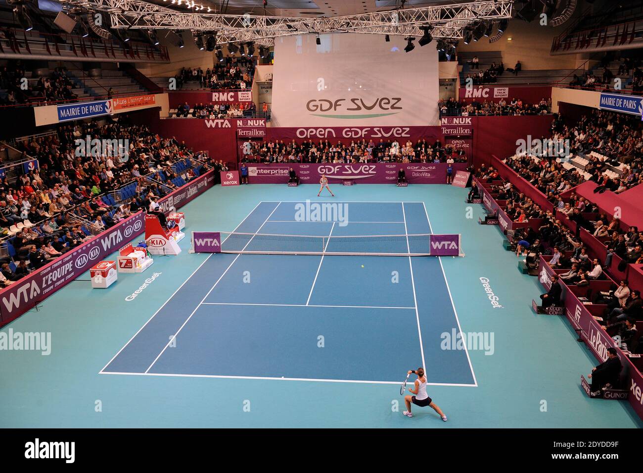 Atmosphere today at the WTA Open GDF-Suez tennis tournament at Pierre de  Coubertin stadium in Paris, France on February 3, 2013. Photo by Corinne  Dubreuil/ABACAPRESS.COM Stock Photo - Alamy