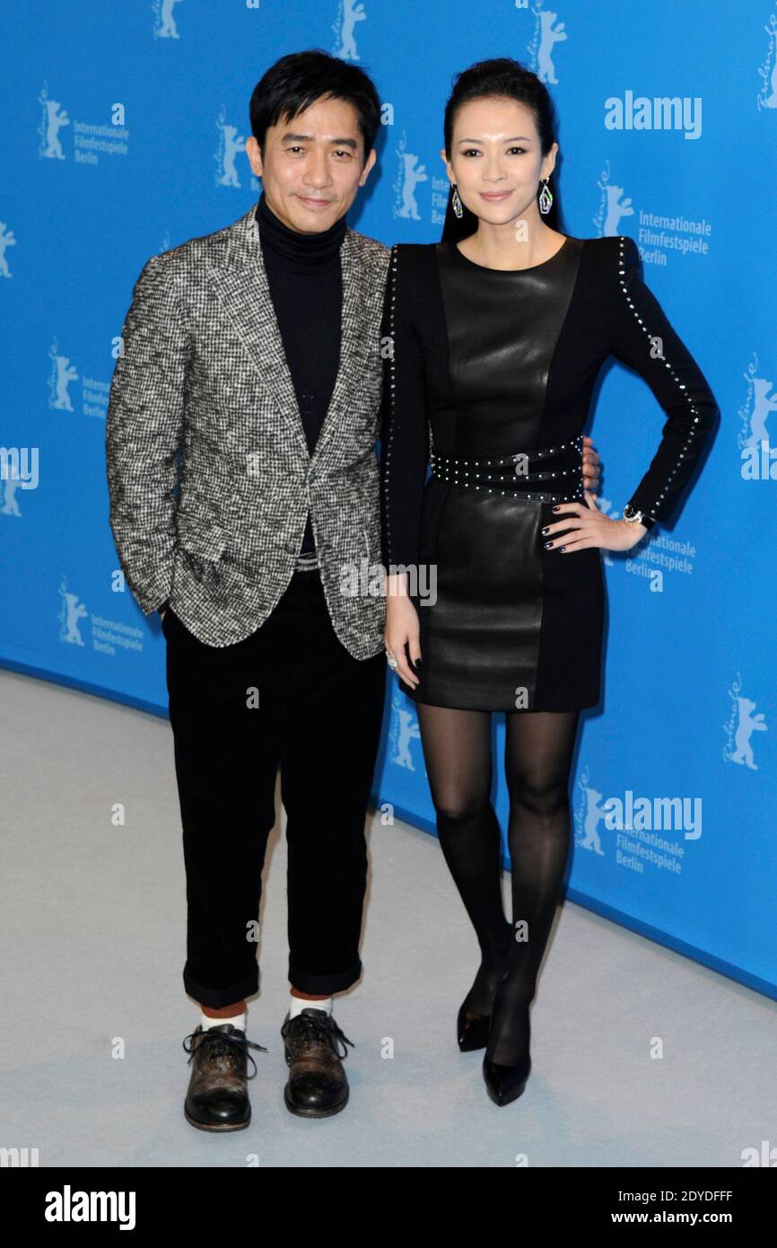 Actor Tony Leung Chiu Wa and chinese actress Ziyi Zhang attending the photocall for 'The Grandmaster' ('Yi dai zong shi') photocall during the 63rd Berlinale Berlin International Film Festival in Berlin, Germany on February 7, 2013. Photo by Aurore Marechal/ABACAPRESS.COM Stock Photo