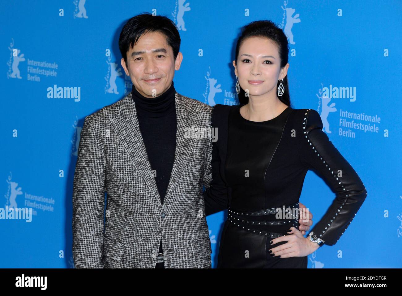 Actor Tony Leung Chiu Wa and chinese actress Ziyi Zhang attending the photocall for 'The Grandmaster' ('Yi dai zong shi') photocall during the 63rd Berlinale Berlin International Film Festival in Berlin, Germany on February 7, 2013. Photo by Aurore Marechal/ABACAPRESS.COM Stock Photo