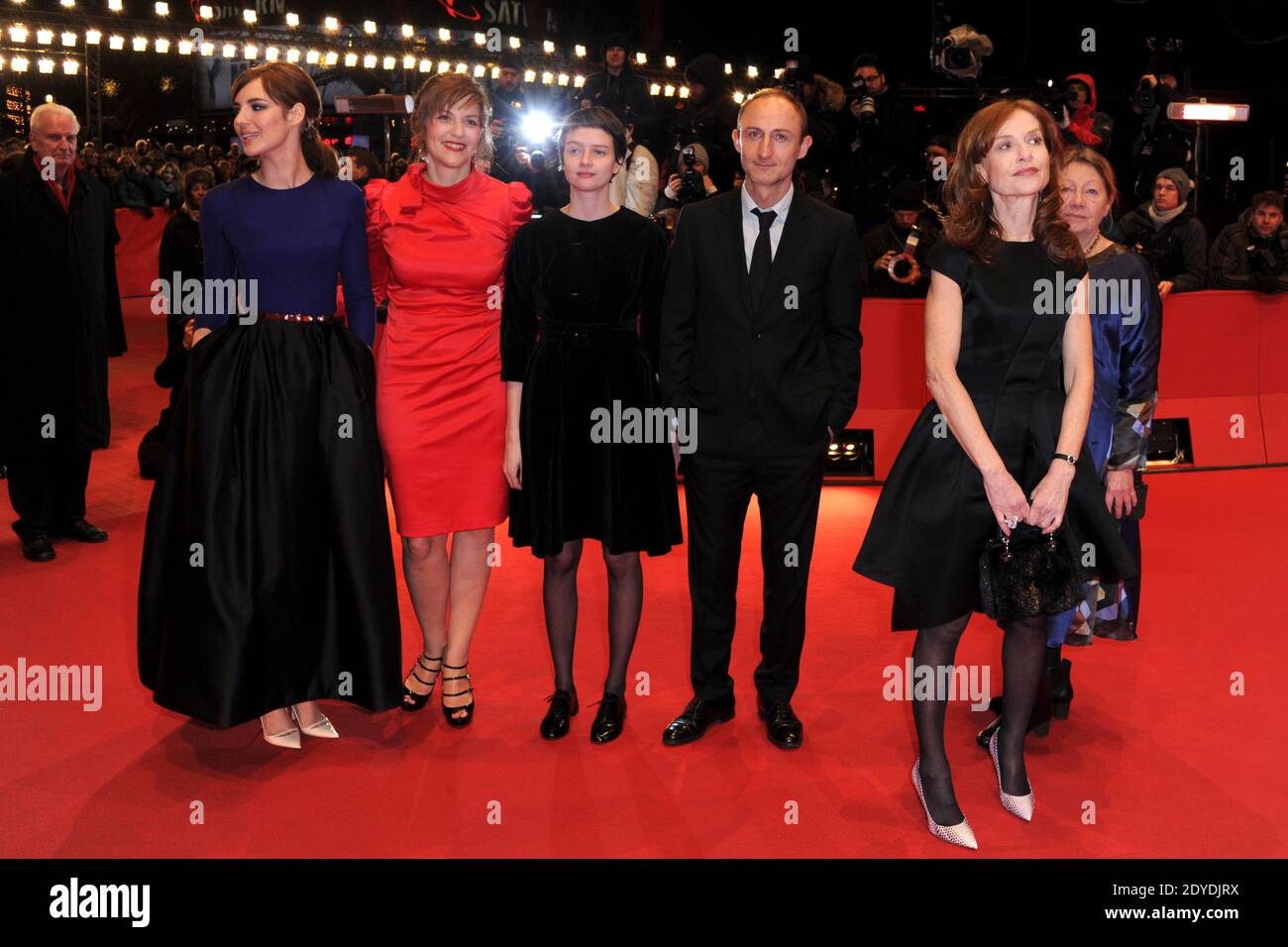 French actress Louise Bourgoin, german actress Martina Gedeck, french actress Pauline Etienne, french director Guillaume Nicloux, french actress Isabelle Huppert and french actress Francoise Lebrun attending 'The Nun' ('La Religieuse') Premiere during the 63rd Berlinale, Berlin International Film Festival in Berlin, Germany, on February 10, 2013. Photo by Aurore Marechal/ABACAPRESS.COM Stock Photo