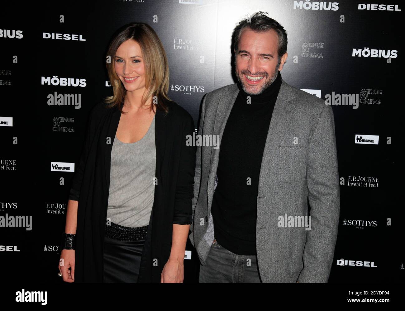 Cecile de France and Jean Dujardin attending the premiere of 'Mobius ...