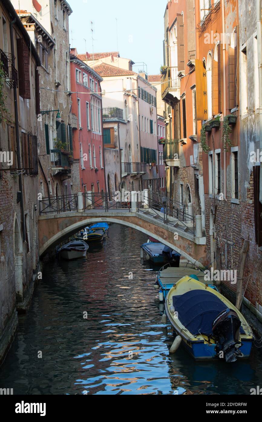 Beautiful Old house in Venice, Italy with canal Stock Photo - Alamy