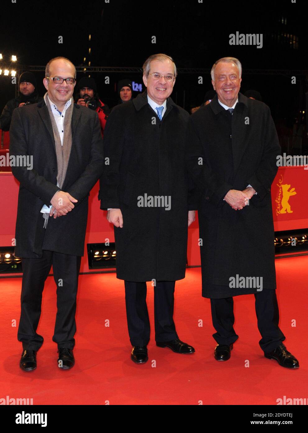 French Ambassador to Germany, Maurice Gourdault-Montagne and Bernd Neumannarrive at the Golden Honorary Bear Award as part of the 63rd Berlinale, Berlin International Film Festival in Berlin, Germany, on February 14, 2013. Photo by Aurore Marechal/ABACAPRESS.COM Stock Photo