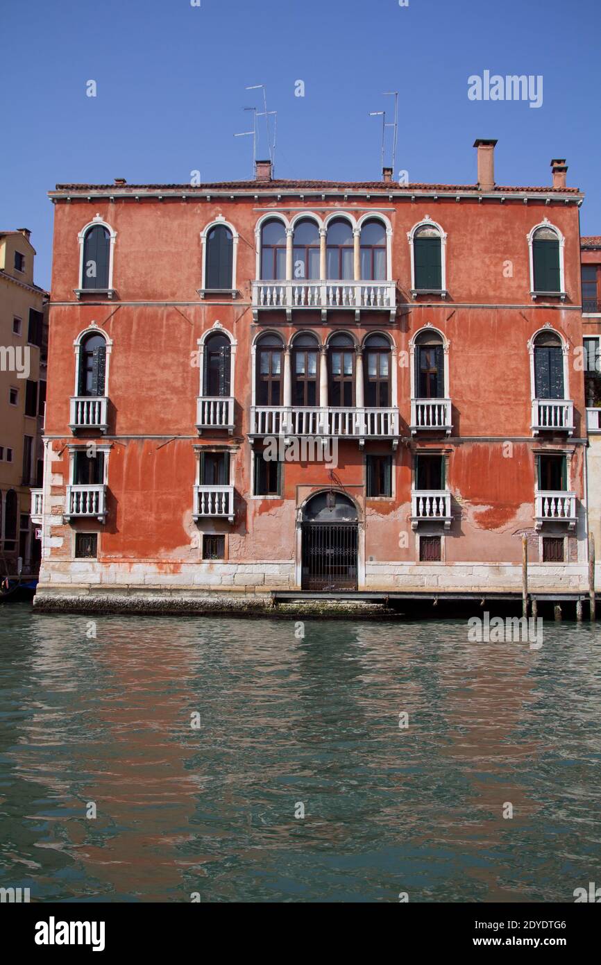 Beautiful Old house in Venice, Italy with canal Stock Photo - Alamy
