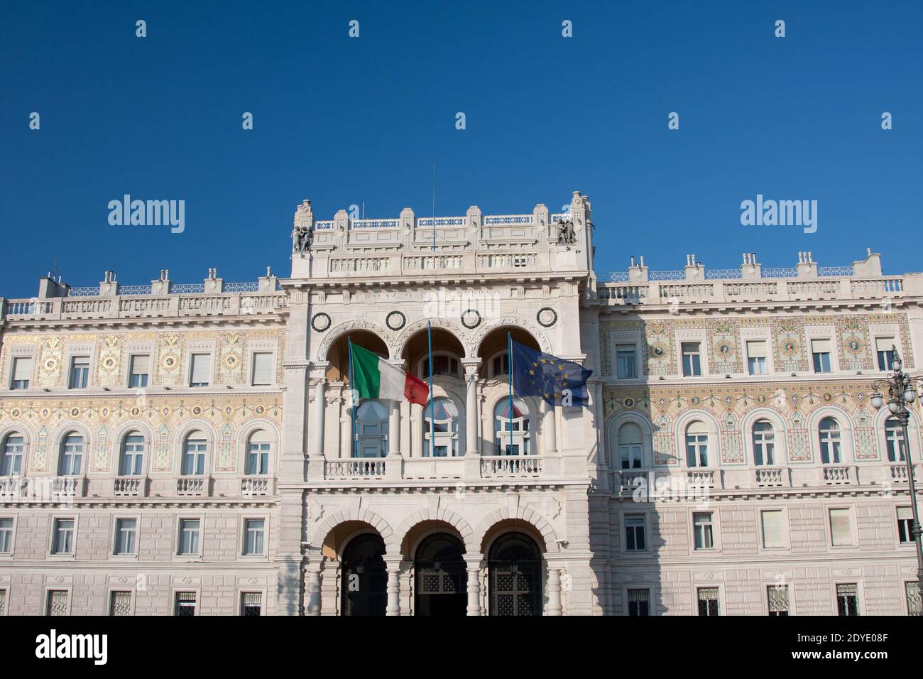 Government House, in Trieste, Italy Stock Photo