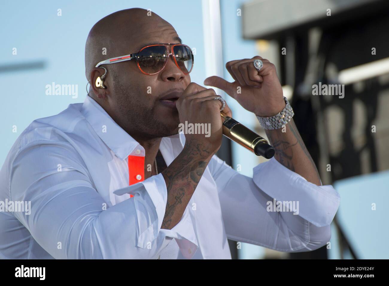 Rapper Flo Rida performs at the Today Show during the South Beach Wine ...