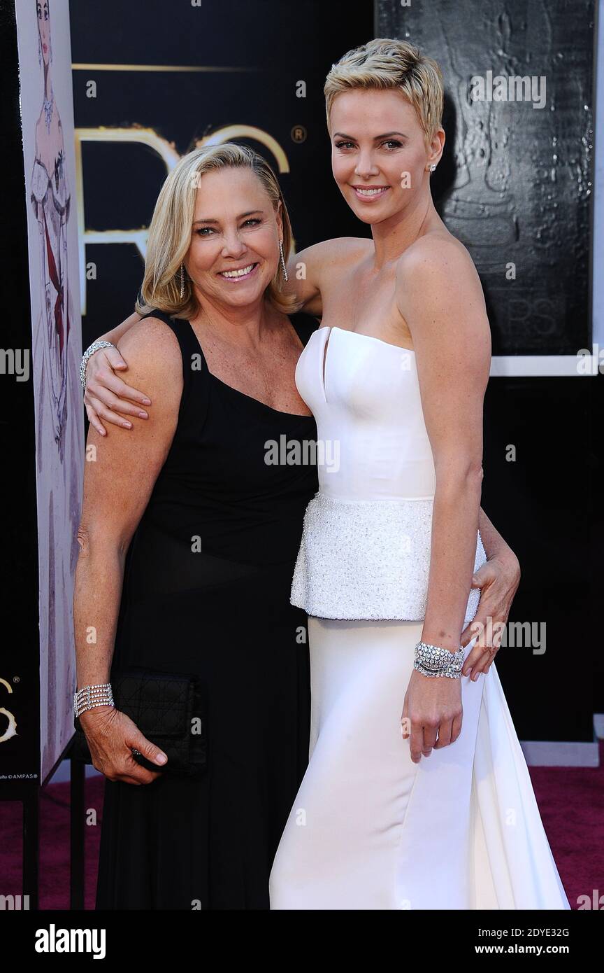 Gerda Jacoba Aletta Maritz and Charlize Theron arriving for the 