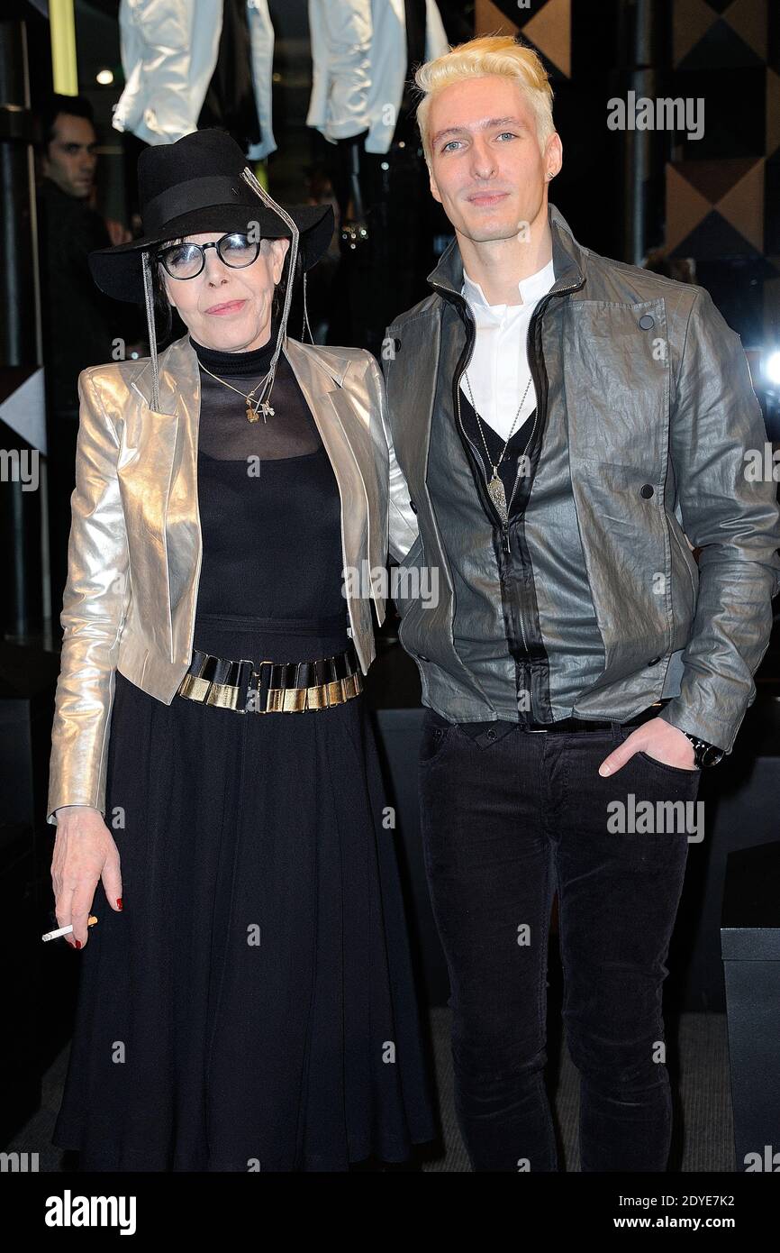 Dani and Bruno Alexandre Neimo attending the Karl Lagerfeld's Concept Store Opening party as part of Paris Fashion Week in Paris, France, on February 28, 2013. Photo by Nicolas Briquet/ABACAPRESS.COM Stock Photo
