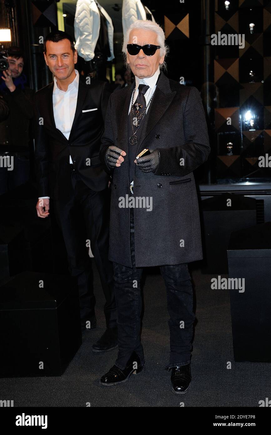 Karl Lagerfeld and Pier Paolo Righi attending the Karl Lagerfeld's