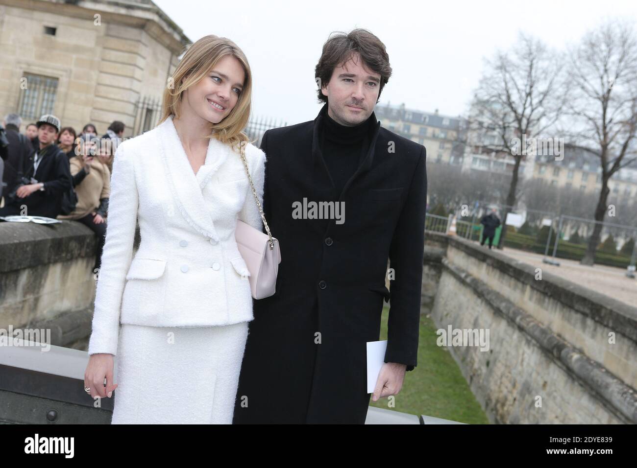 Bernard Arnault, Alexandre Arnault and Natalia Vodianova attending the Louis  Vuitton Menswear Fall/Winter 2019-2020 show as part of Paris Fashion Week  in Paris, France on January 17, 2019. Photo by Jerome Domine/ABACAPRESS.COM