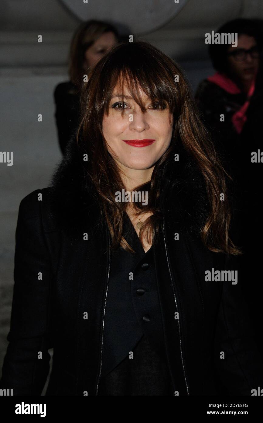 Keren Ann arriving at the Vanessa Bruno's Fall-Winter 2013-2014 Ready-To-Wear collection show held at Grand Palais in Paris, France, on March 1st, 2013. Photo by Alban Wyters/ABACAPRESS.COM Stock Photo