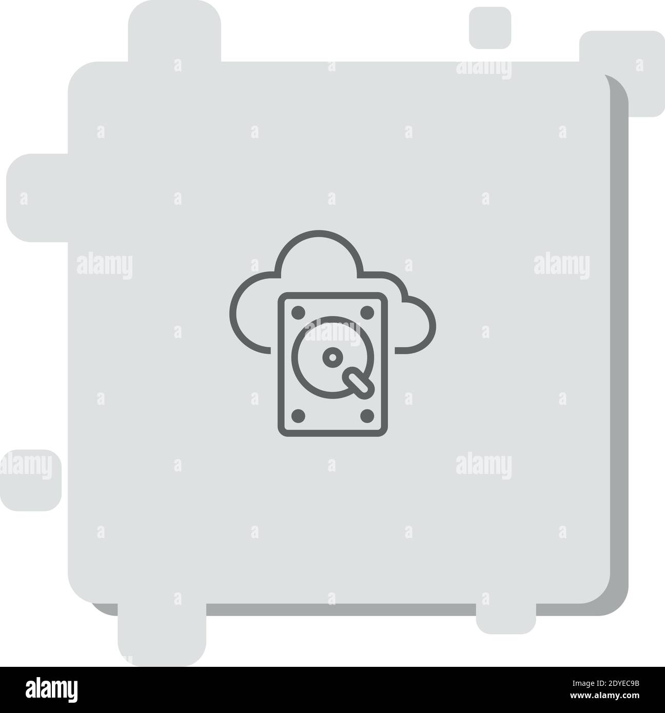 cloud storage vector icon modern simple vector illustration Stock ...