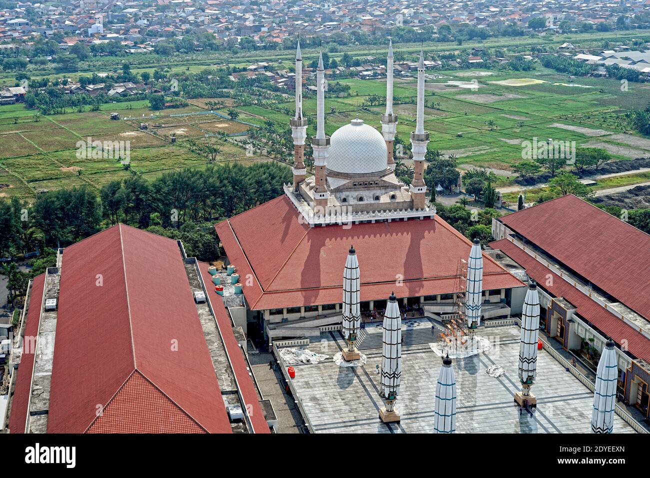 Masjid Agung Jawa Tengah Mosque, Semarang, Central Java, Indonesia Stock Photo