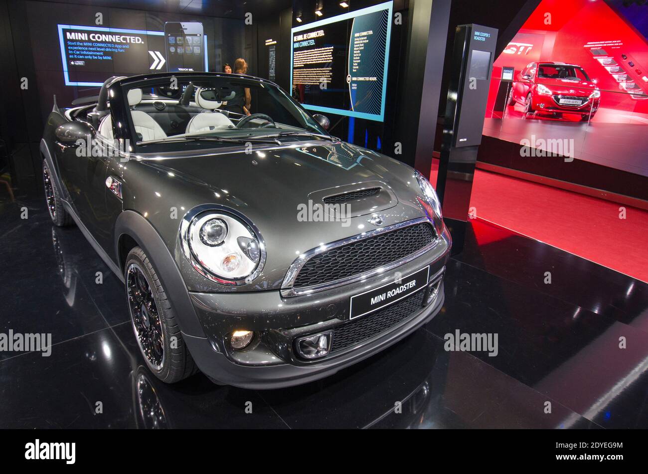 New BMW Mini Roadster pictured during the 83rd International Geneva Motor Show, in Geneva, Switzerland on March 6, 2013. Photo by Gilles Bertrand/ABACAPRESS.COM Stock Photo