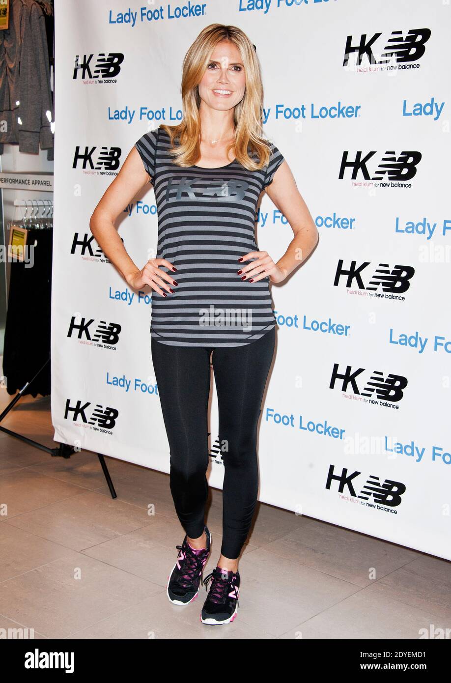 Heidi Klum new Heidi Klum for New Balance collection on March 14, 2013 in Los Angeles, California. Photo by Lionel Hahn/ABACAPRESS.COM Stock Photo - Alamy