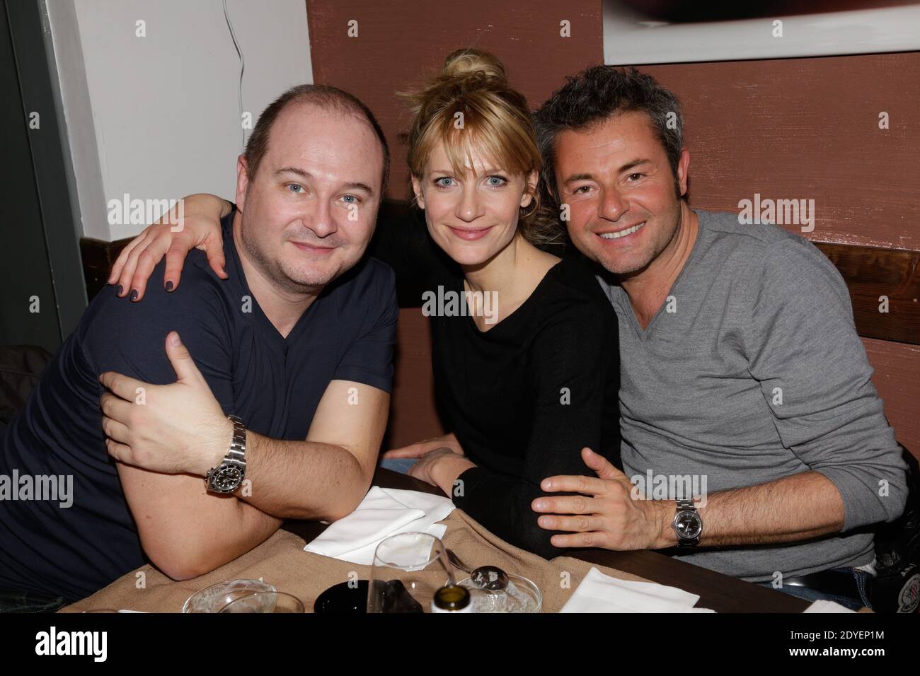 Sandrine Corman Et Jérôme Anthony En Couple Sandrine Corman and Jerome Anthony pose after the opening of the 29th  International Festival Mont-Blanc D'Humour in Saint-Gervais-les-Bains,  France on March 17, 2013. Photo by Jerome Domine/ABACAPRESS.COM Stock Photo  - Alamy