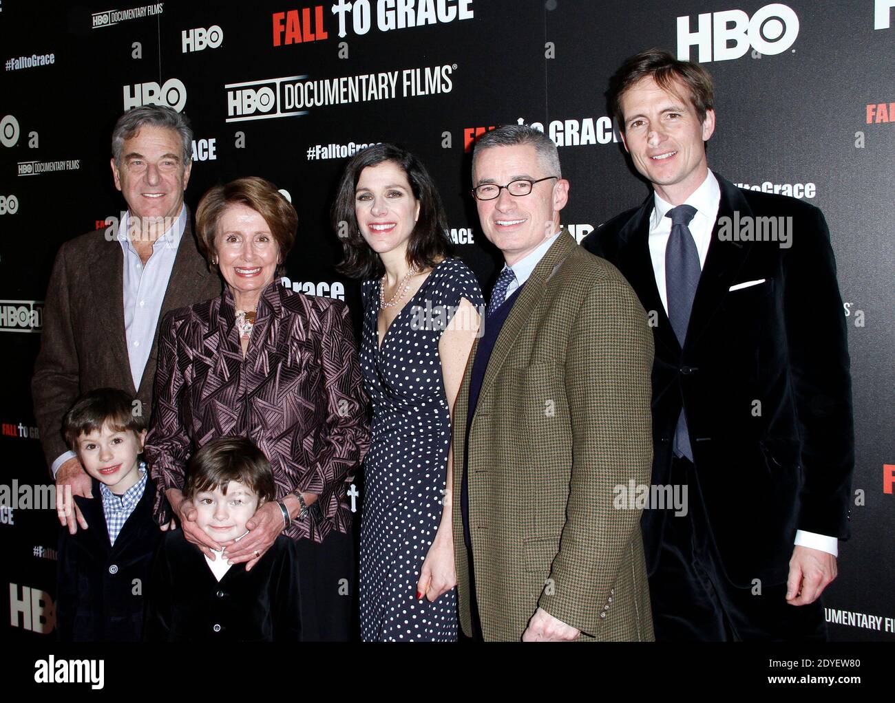 Paul Pelosi, Nancy Pelosi, Alexandra Pelosi, Jim McGreevey and Michiel Vos attend the 'Fall to Grace' HBO Documentary premiere at One Time Warner Center in New York City, NY, USA on March 21, 2013. Photo by Donna Ward/ABACAPRESS.COM Stock Photo