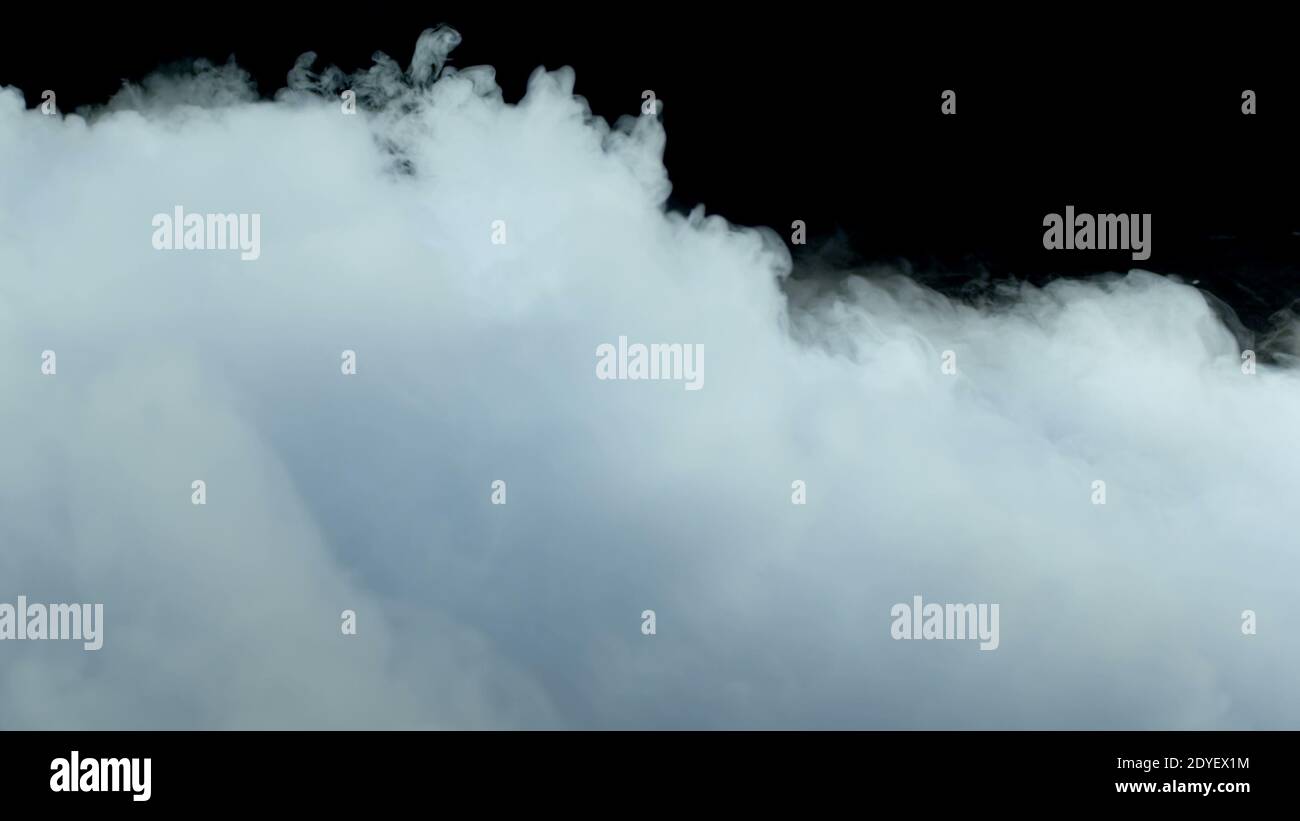 Realistic smoke clouds on black hi-res stock photography and images - Alamy