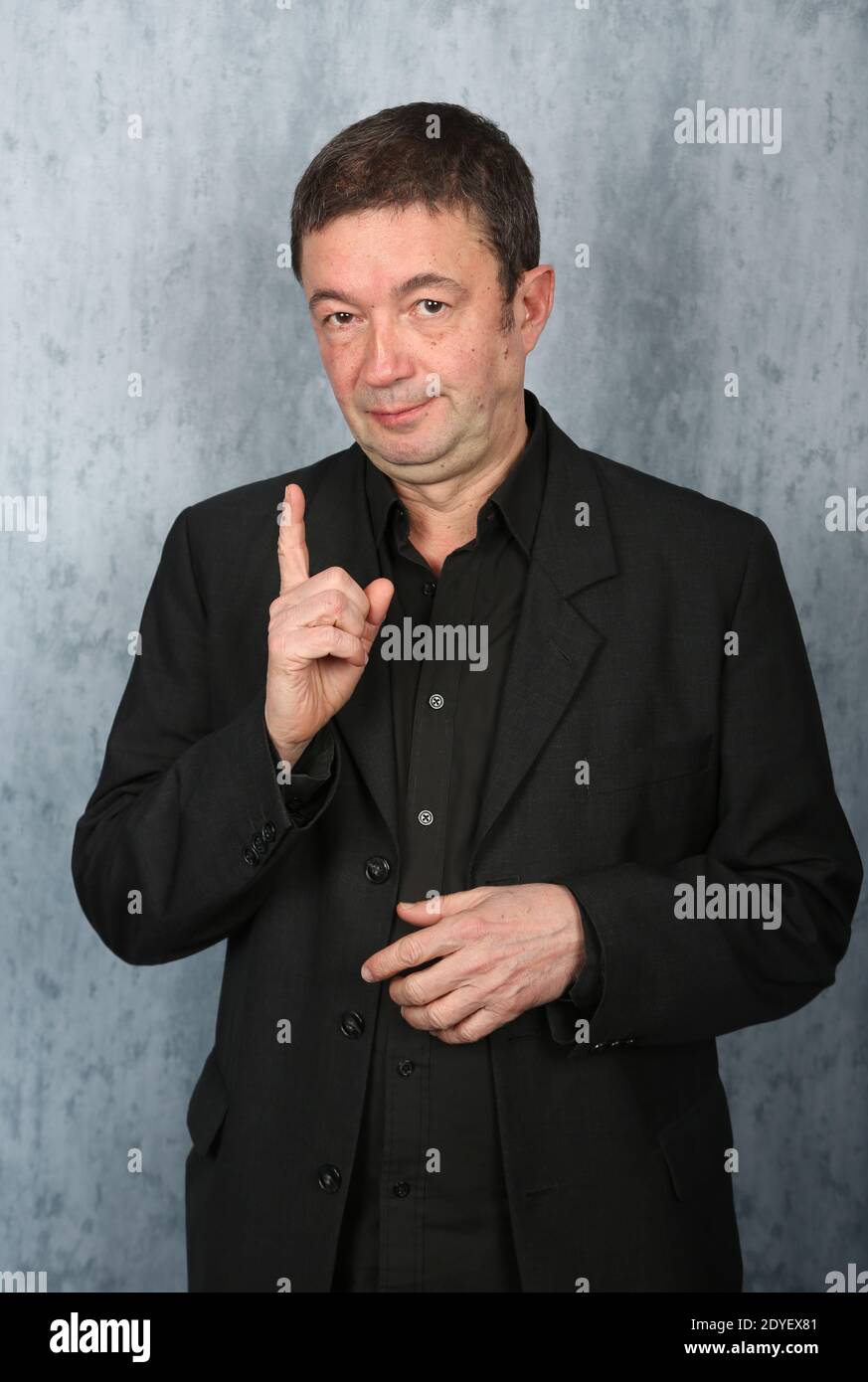 Frederic Bouraly poses for our photographer during 'Festival 2 Valenciennes' in Valenciennes, France on March 22, 2013. Photo by Denis Guignebourg/ABACAPRESS.COM Stock Photo