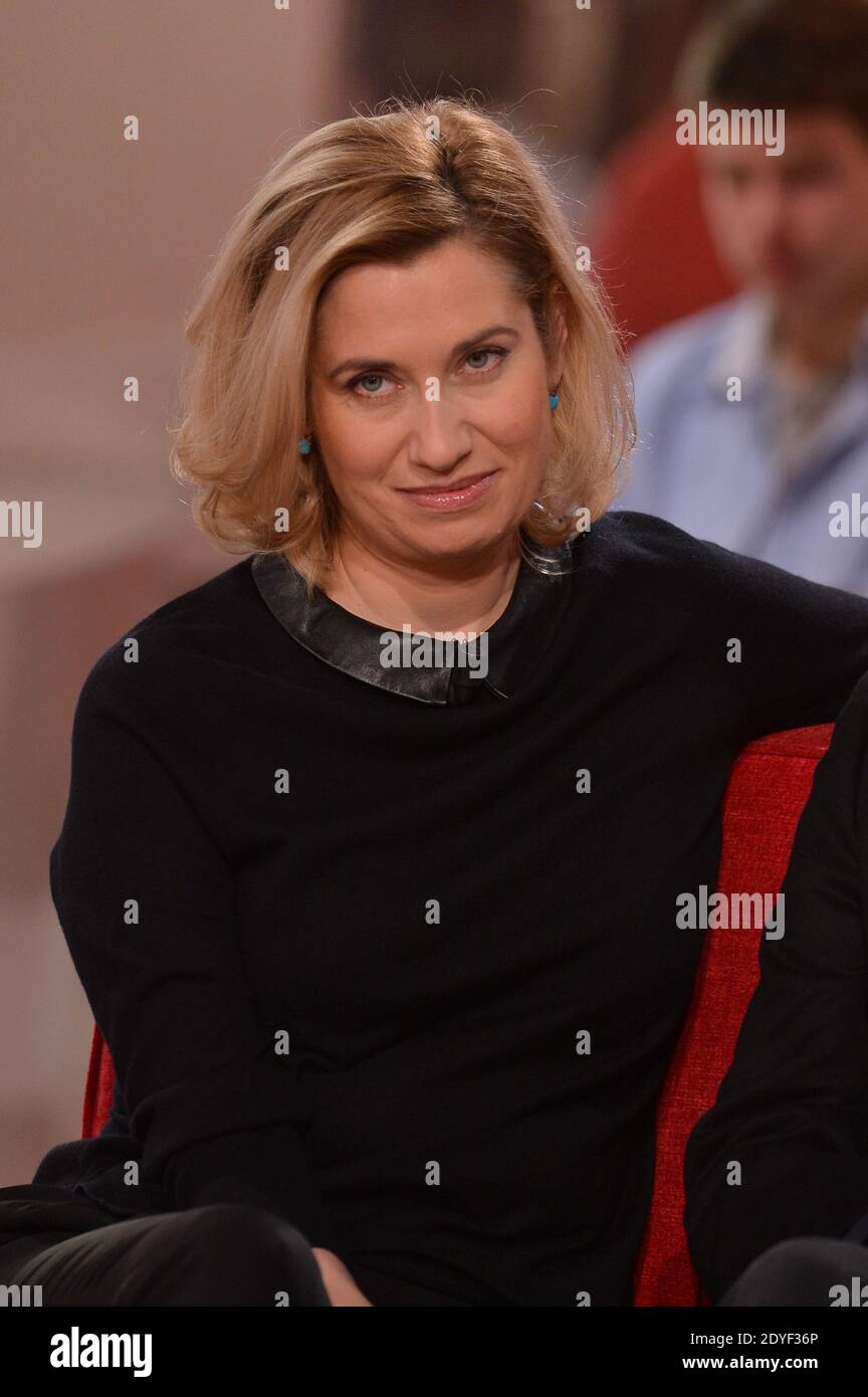 Emmanuelle Devos at the taping of Vivement Dimanche on January 15, 2013 in Paris, France. Photo by Max Colin/ABACAPRESS.COM Stock Photo